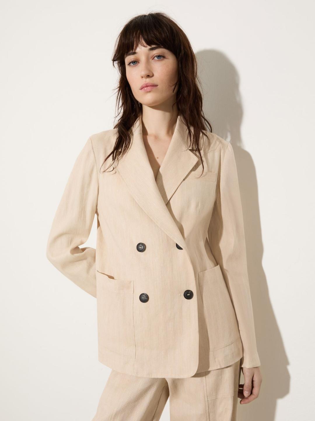 Blazer in lino e cotone | Max&Co Blazer in lino e cotone - vista alternativa - 11 | Max&Co