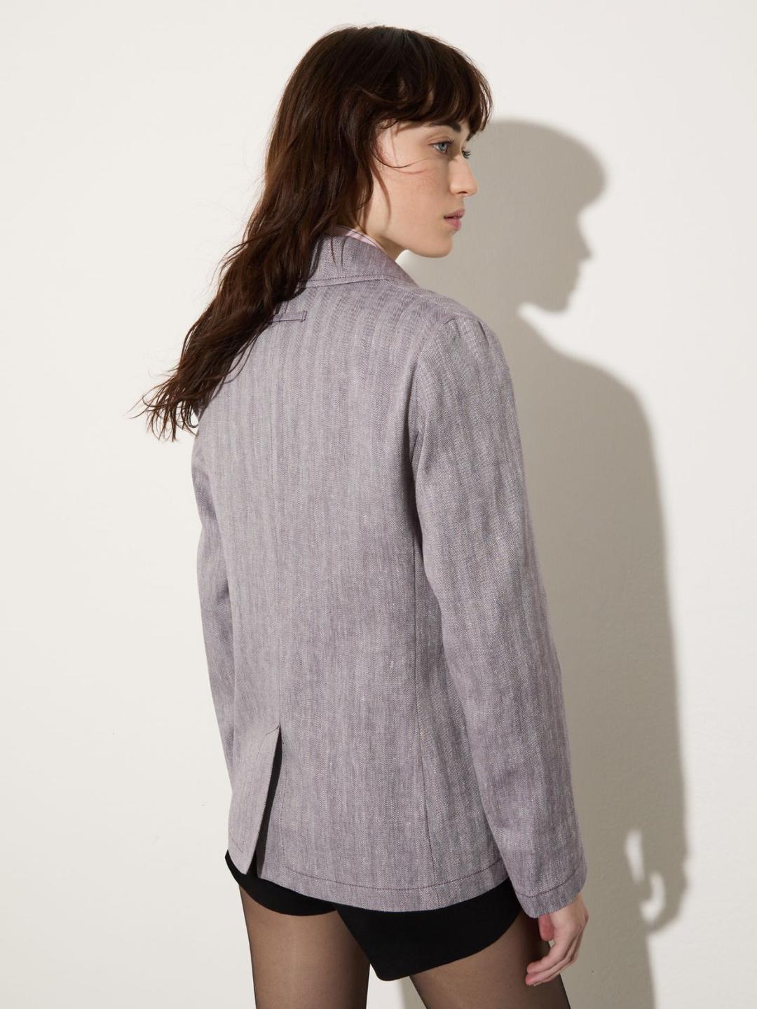 Blazer in lino e cotone | Max&Co Blazer in lino e cotone - vista alternativa - 15 | Max&Co