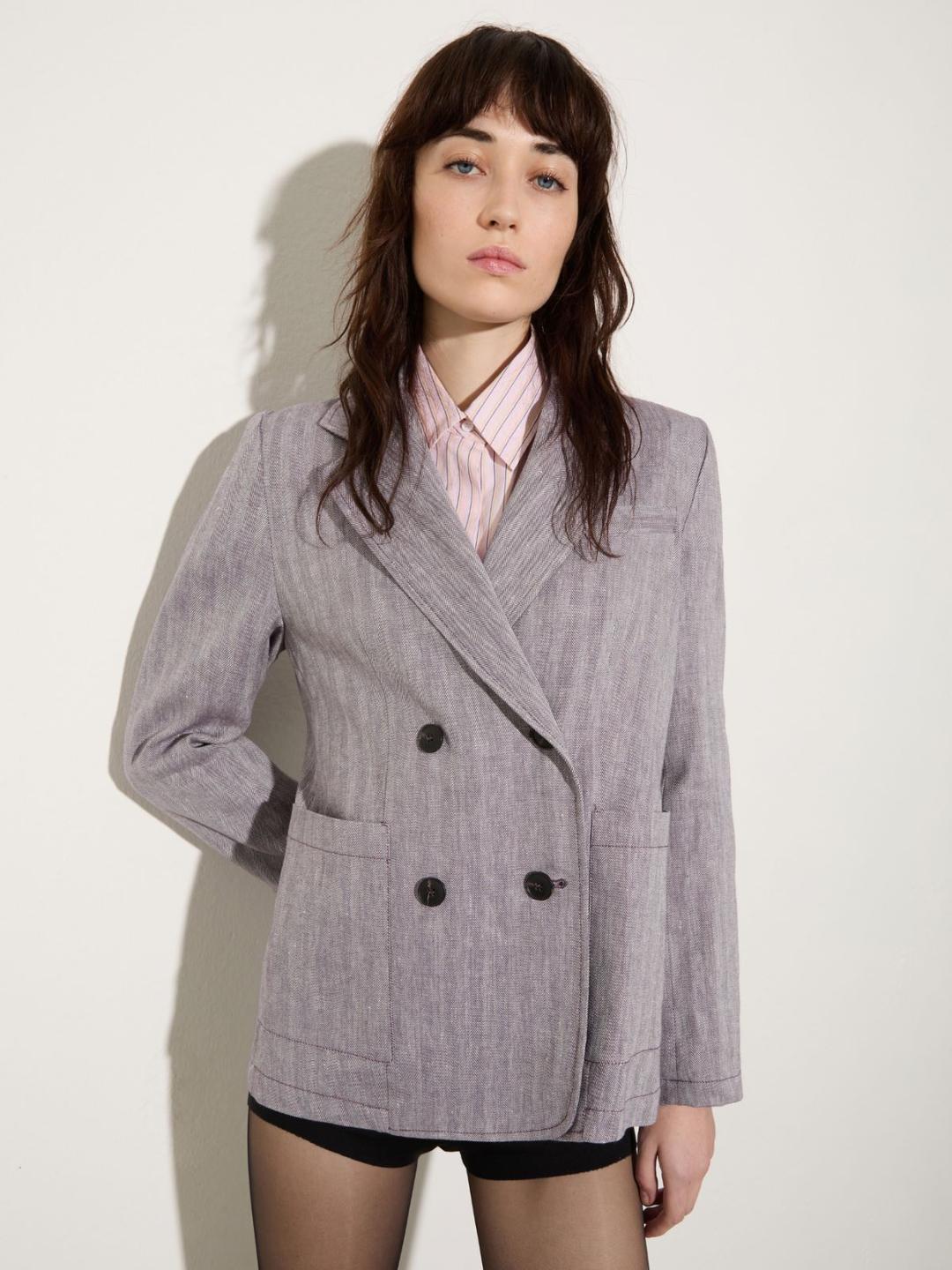 Blazer in lino e cotone | Max&Co Blazer in lino e cotone - vista alternativa - 15 | Max&Co