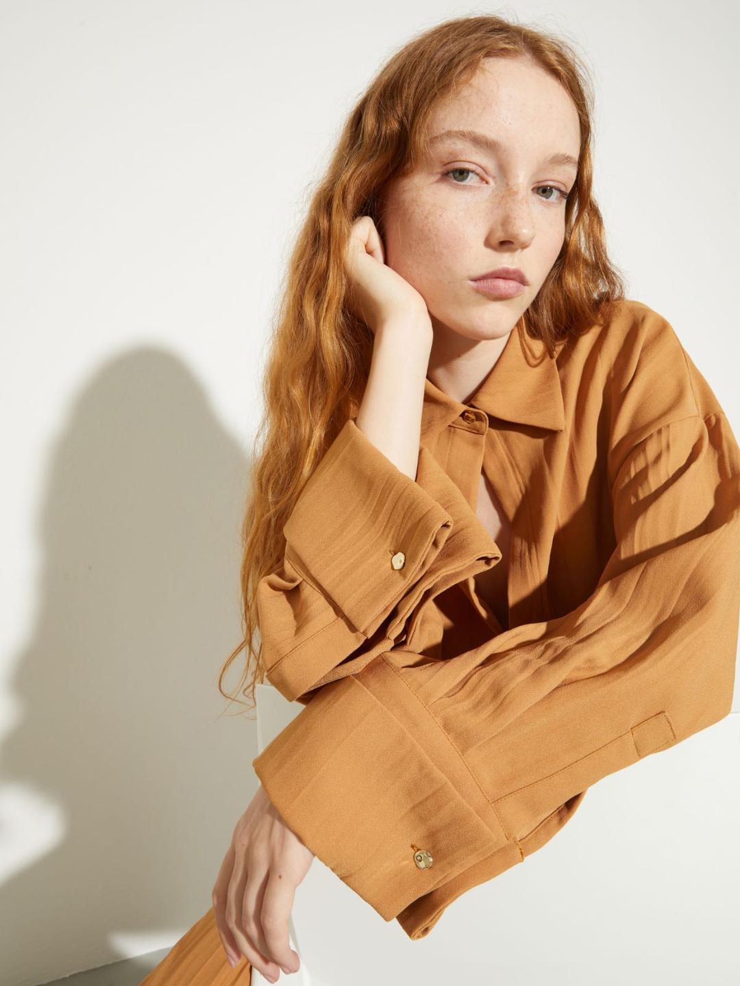 Giacca in envers satin crinkle | Max&Co Giacca in envers satin crinkle - vista alternativa - 1 | Max&Co