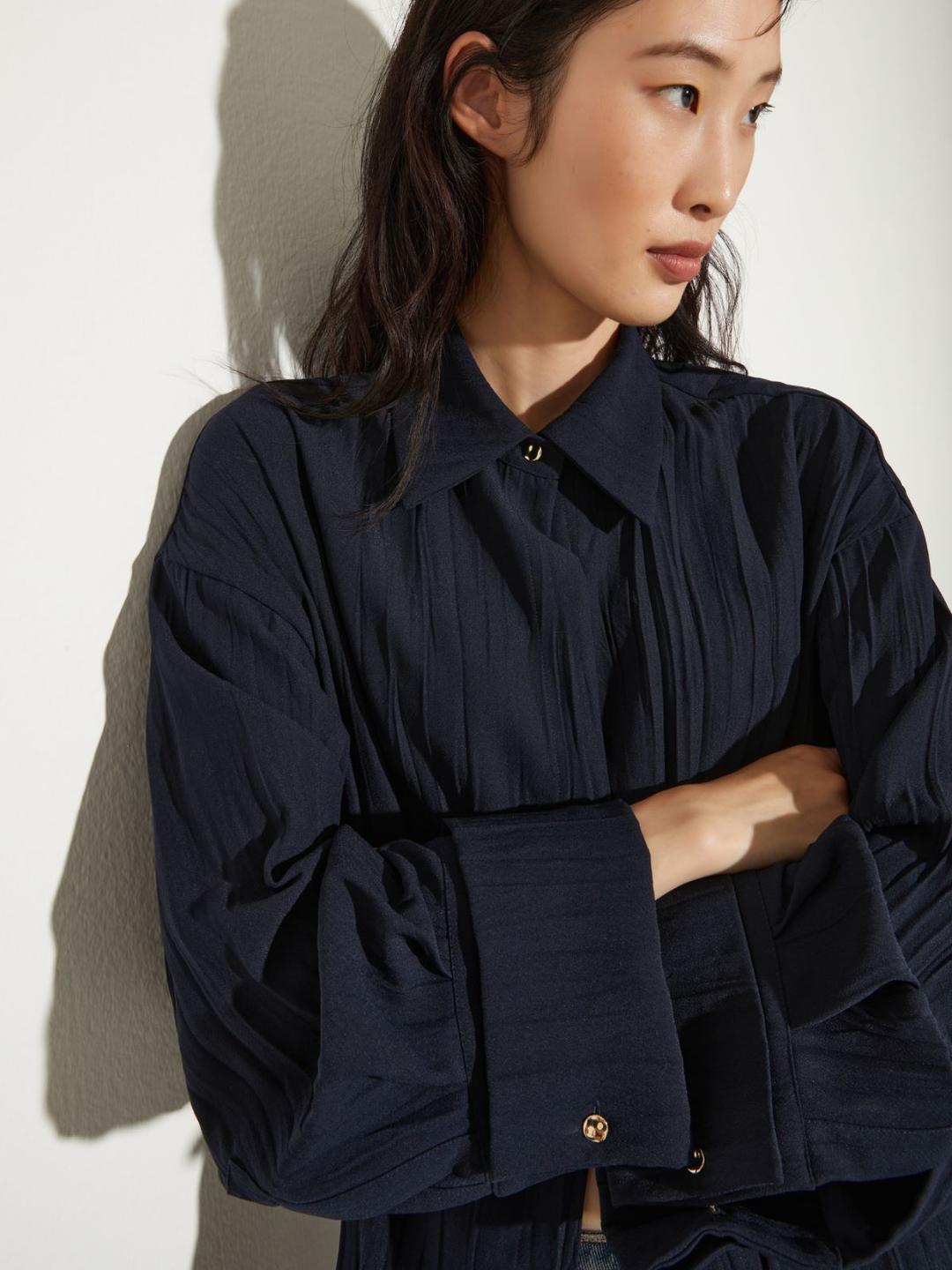 Giacca in envers satin crinkle | Max&Co Giacca in envers satin crinkle - vista alternativa - 7 | Max&Co