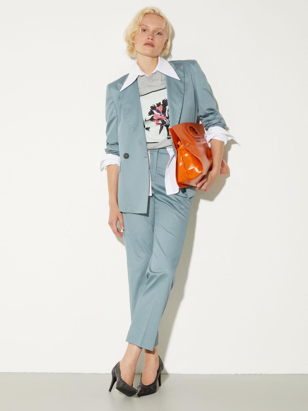 Blazer in raso di cotone | Max&Co Blazer in raso di cotone - vista alternativa - 2 | Max&Co