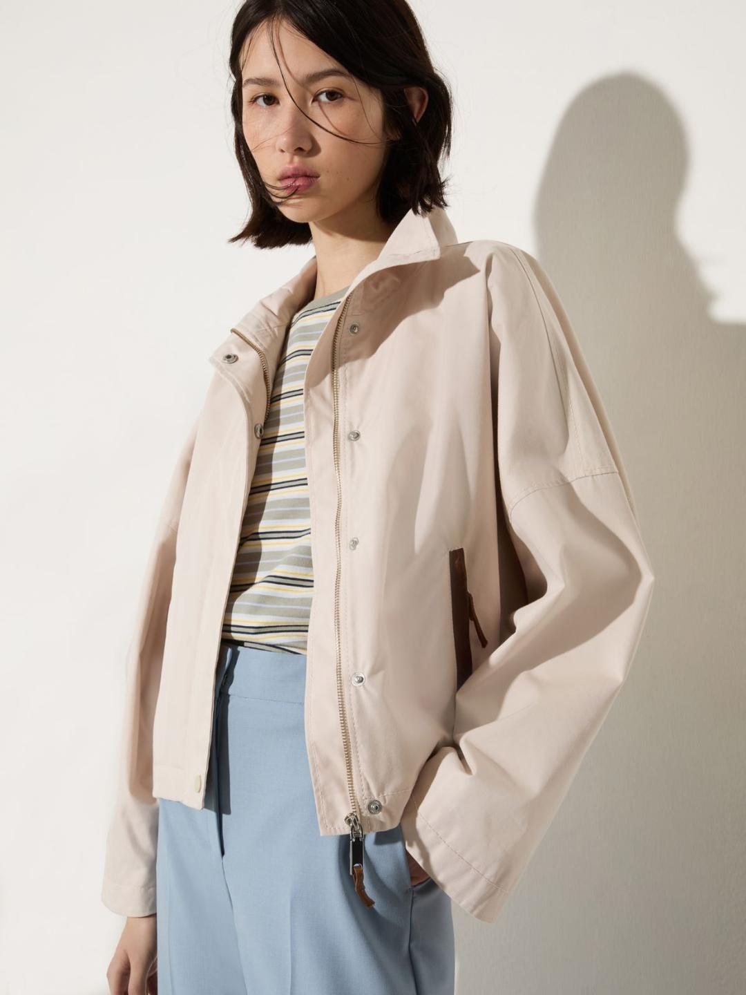 Bomber in gabardine antigoccia | Max&Co Bomber in gabardine antigoccia - vista alternativa - 1 | Max&Co