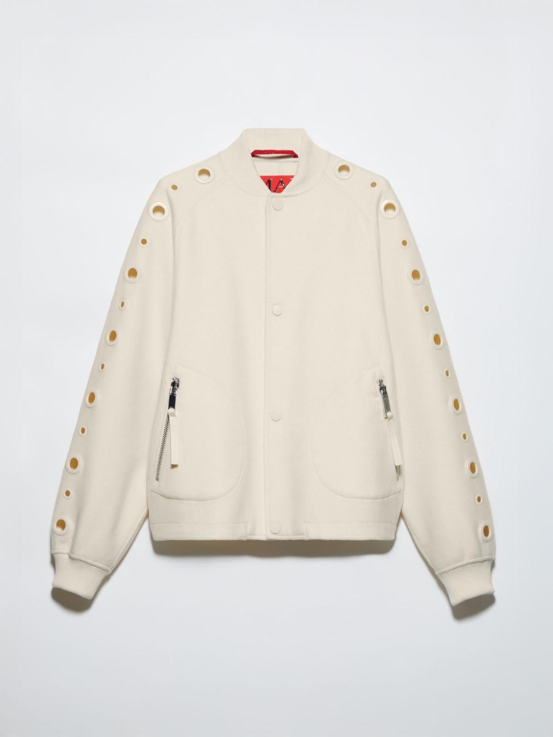 Bomber in lana con occhielli | Max&Co Bomber in lana con occhielli | Max&Co