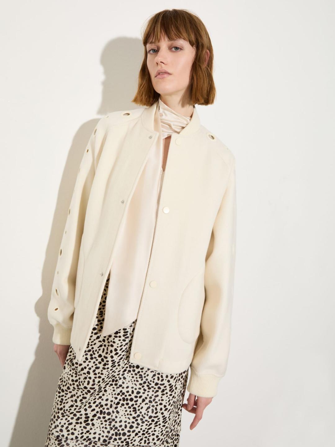 Bomber in lana con occhielli | Max&Co Bomber in lana con occhielli | Max&Co