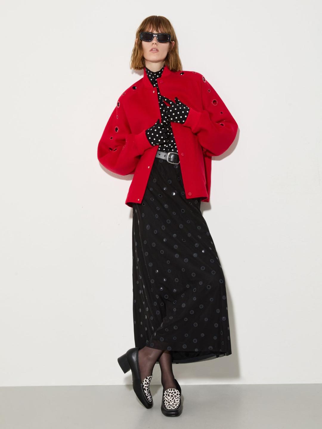 Bomber in lana con occhielli | Max&Co Bomber in lana con occhielli | Max&Co