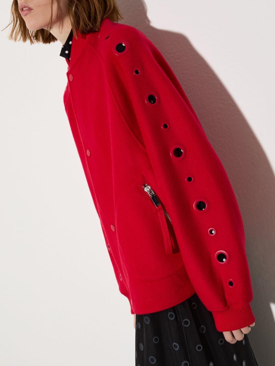 Bomber in lana con occhielli | Max&Co Bomber in lana con occhielli | Max&Co