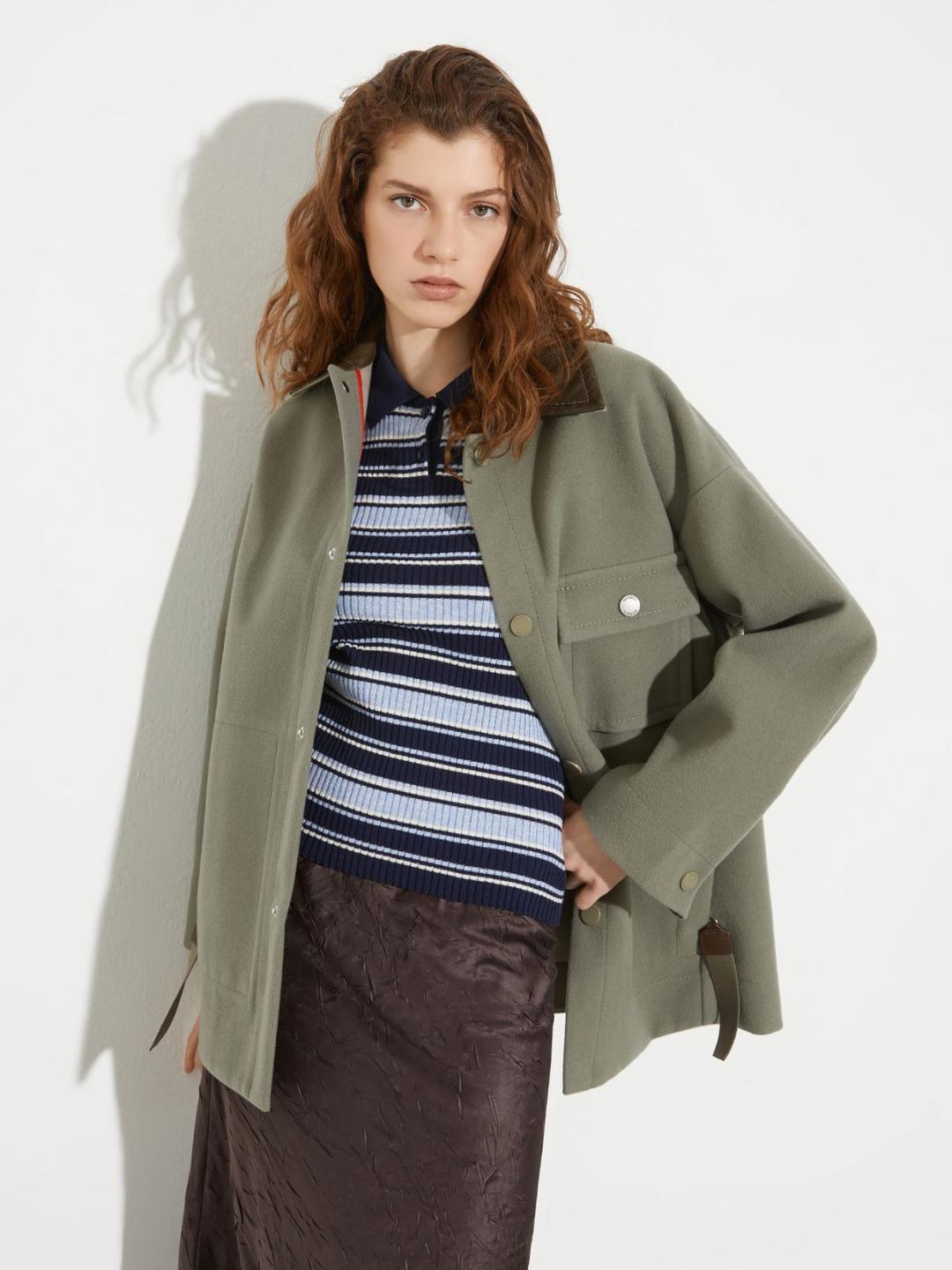 Giacca camicia in lana double | Max&Co Giacca camicia in lana double | Max&Co