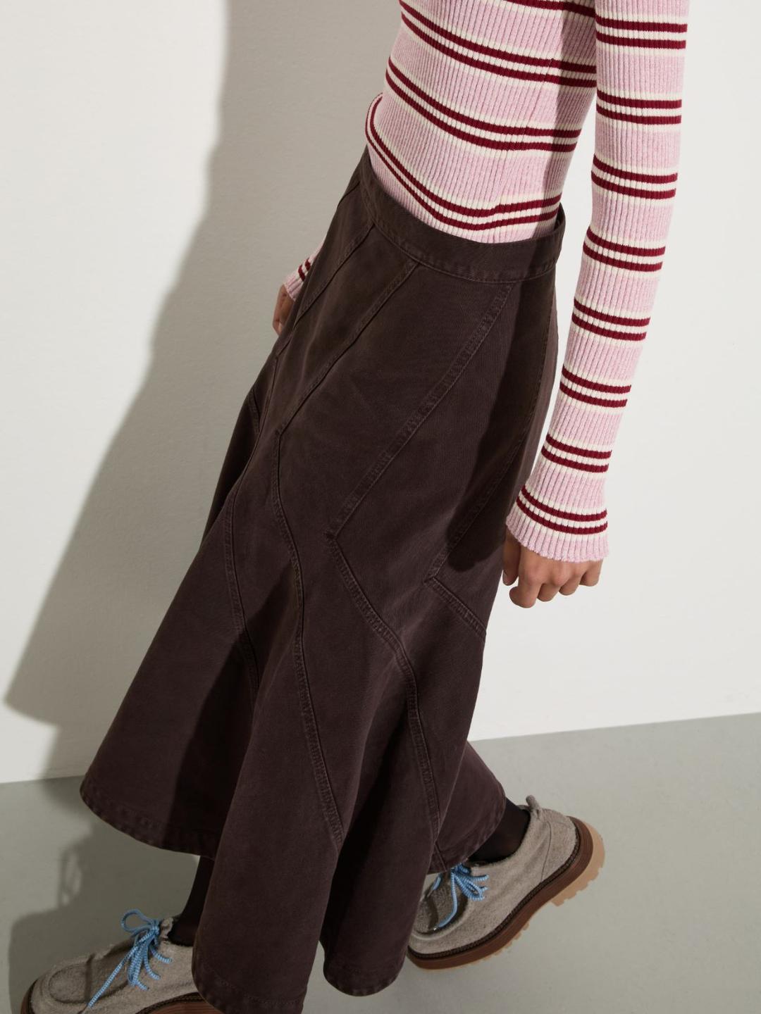 Gonna midi in drill di cotone | Max&Co Gonna midi in drill di cotone | Max&Co