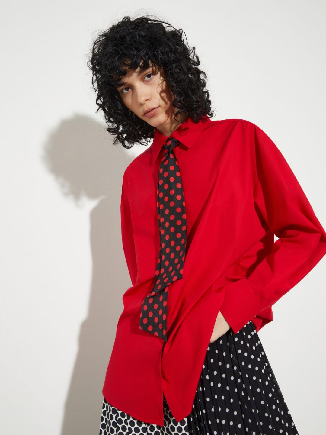 Camicia in popeline con cravatta | Max&Co Camicia in popeline con cravatta | Max&Co