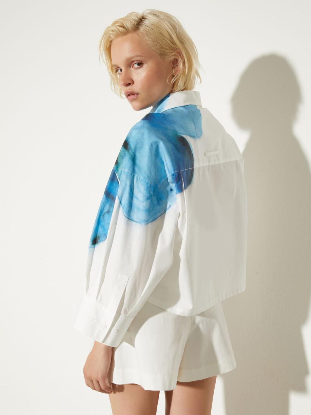 Camicia cropped in popeline | Max&Co Camicia cropped in popeline - vista alternativa - 1 | Max&Co