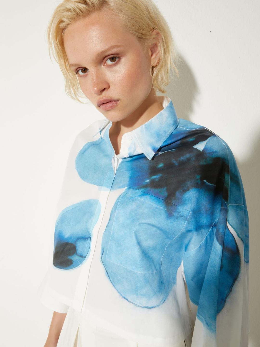 Camicia cropped in popeline | Max&Co Camicia cropped in popeline - vista alternativa - 1 | Max&Co