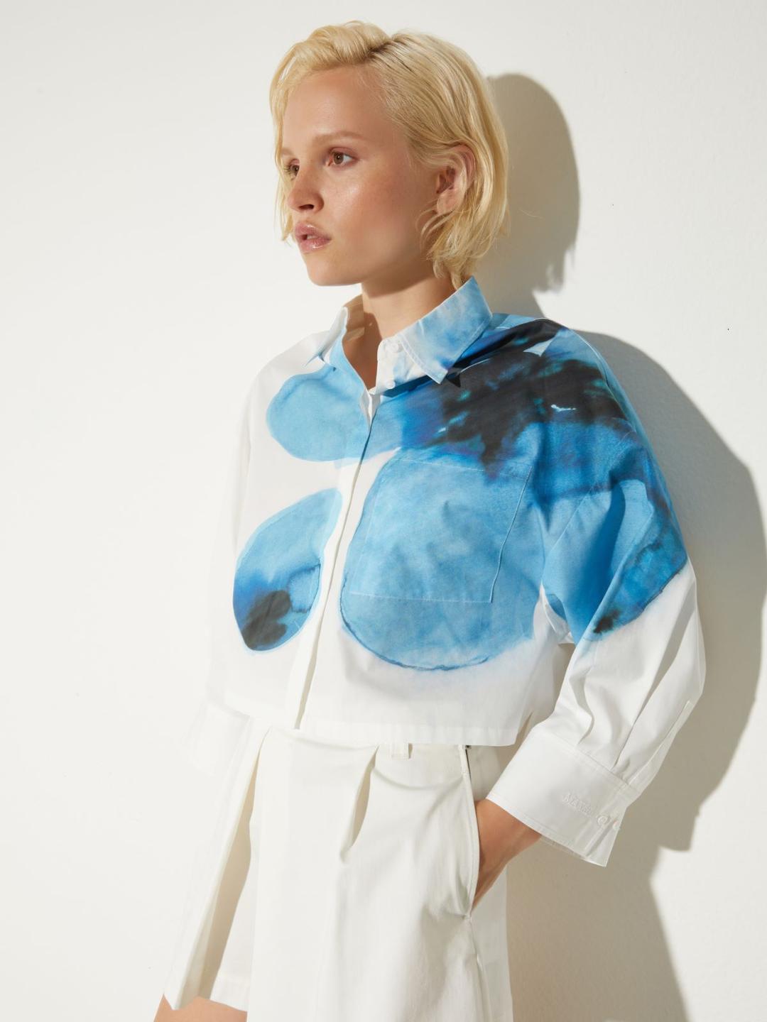 Camicia cropped in popeline | Max&Co Camicia cropped in popeline - vista alternativa - 1 | Max&Co