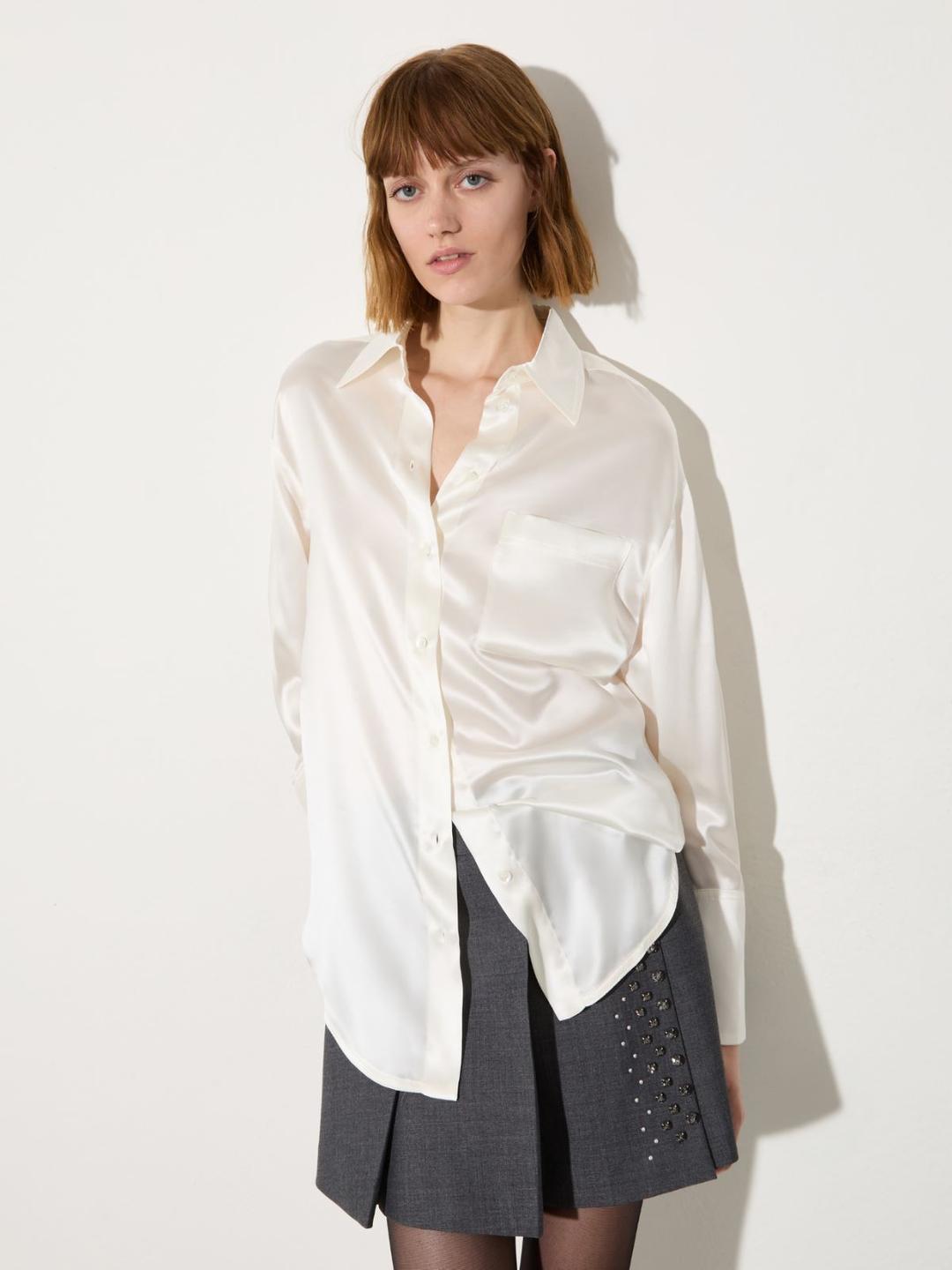 Camicia in raso di seta | Max&Co Camicia in raso di seta | Max&Co