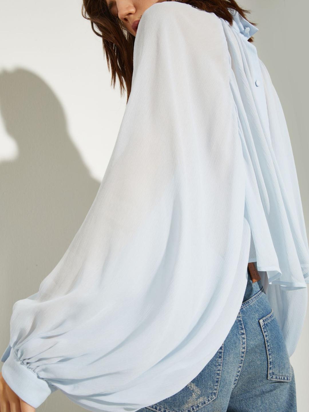 Camicia a ruota in crépon | Max&Co Camicia a ruota in crépon - vista alternativa - 10 | Max&Co