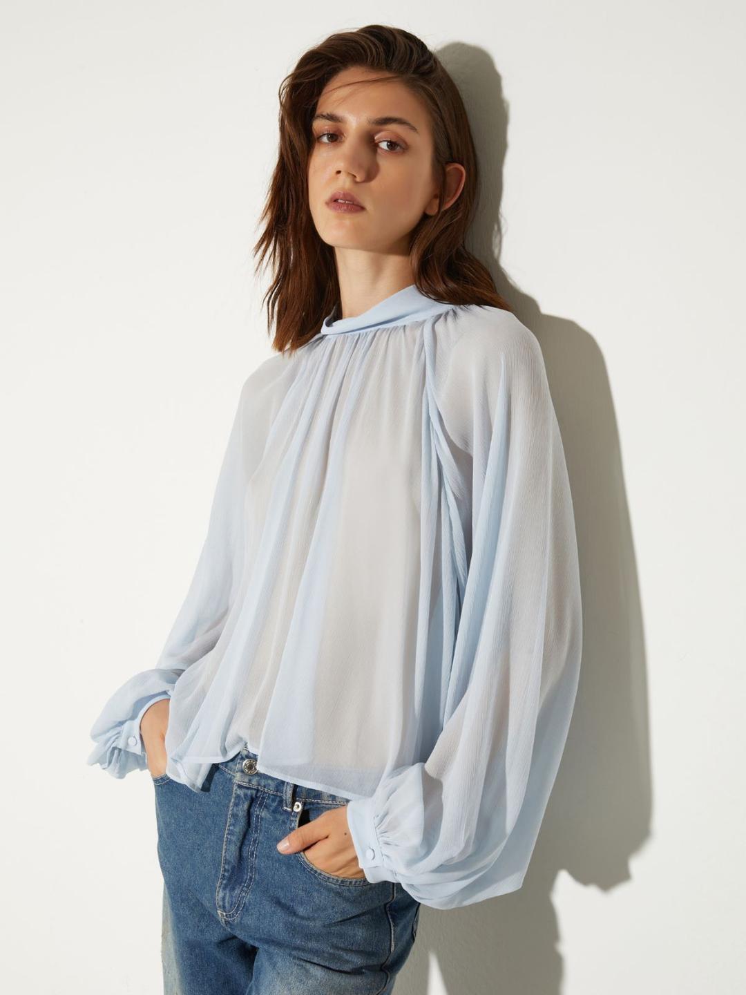 Camicia a ruota in crépon | Max&Co Camicia a ruota in crépon - vista alternativa - 10 | Max&Co