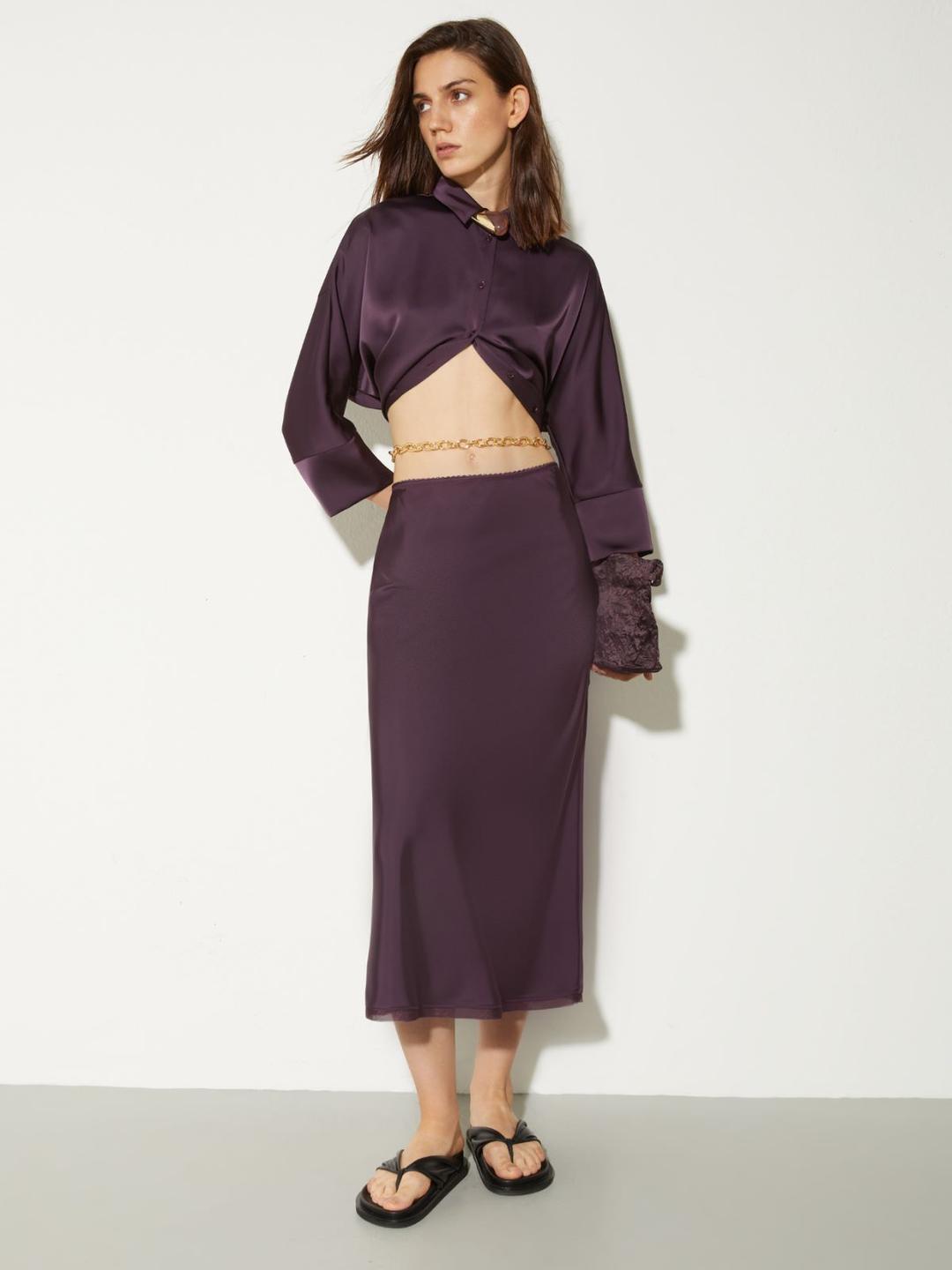 Camicia in raso fluido | Max&Co Camicia in raso fluido - vista alternativa - 2 | Max&Co