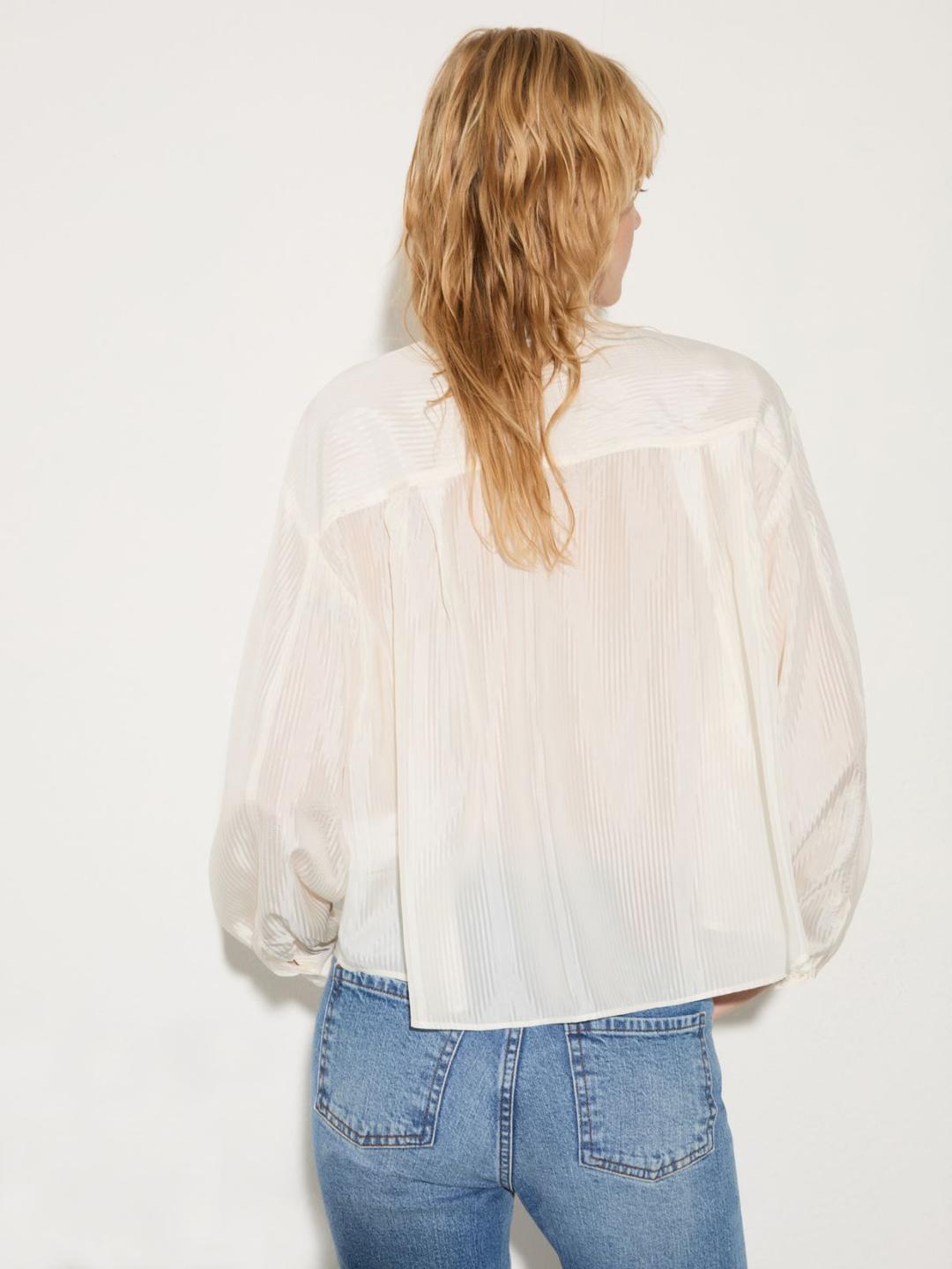 Camicia con texture a righe | Max&Co Camicia con texture a righe - vista alternativa - 0 | Max&Co