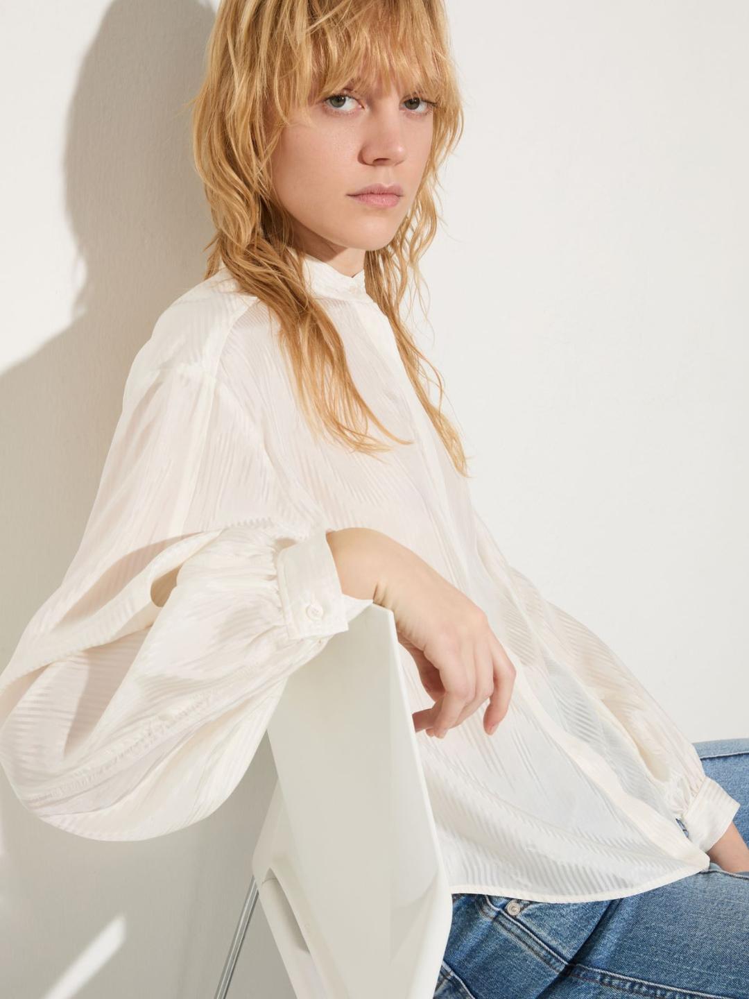 Camicia con texture a righe | Max&Co Camicia con texture a righe - vista alternativa - 0 | Max&Co