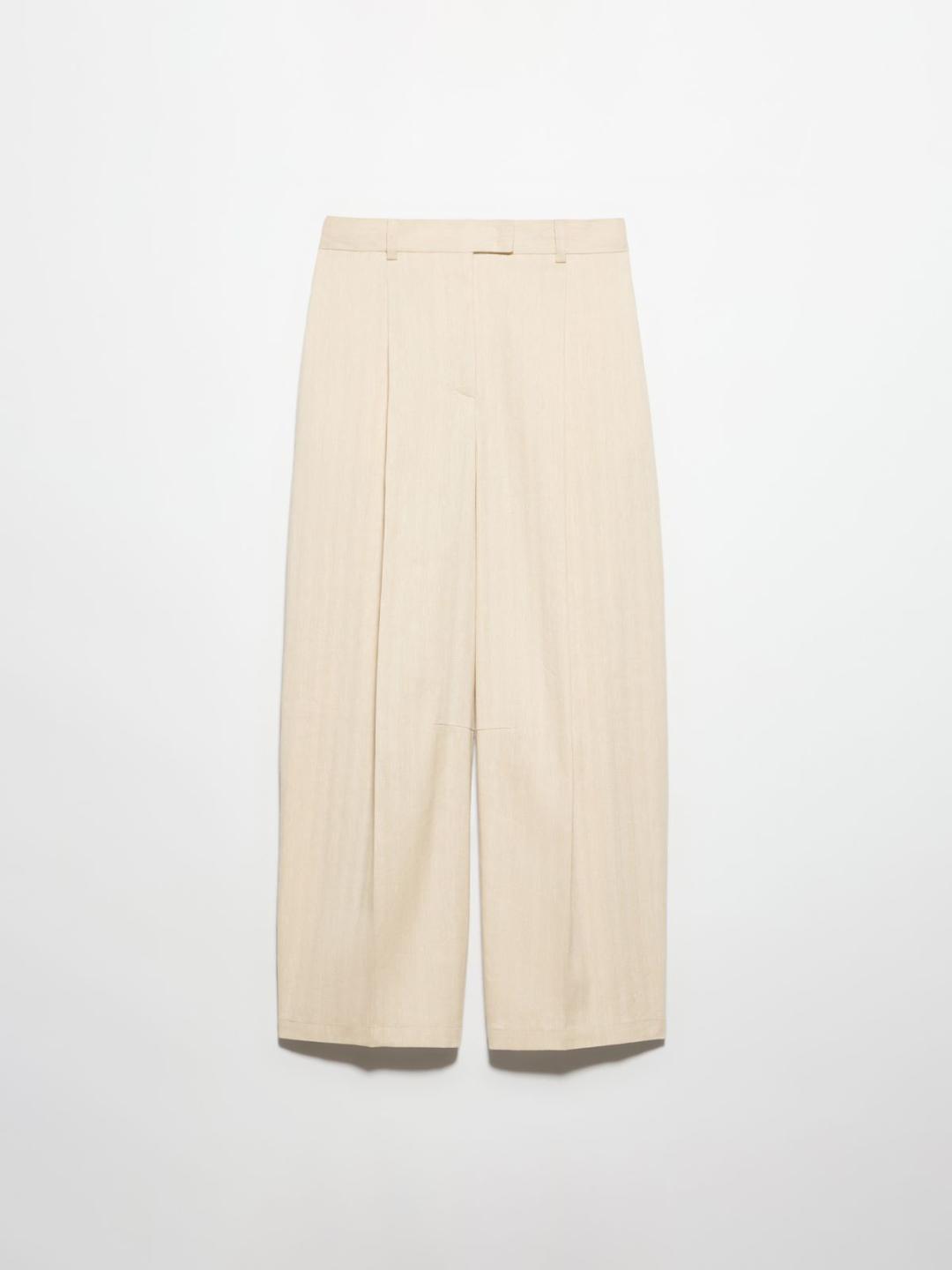 Pantaloni ampi in lino e cotone | Max&Co Pantaloni ampi in lino e cotone | Max&Co