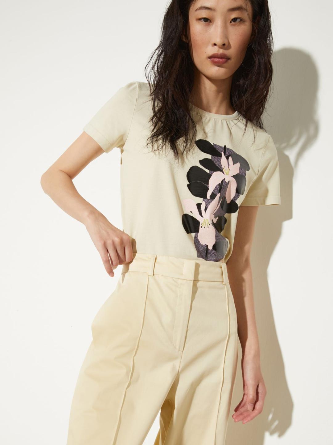 Pantaloni ampi in raso di cotone | Max&Co Pantaloni ampi in raso di cotone - vista alternativa - 8 | Max&Co