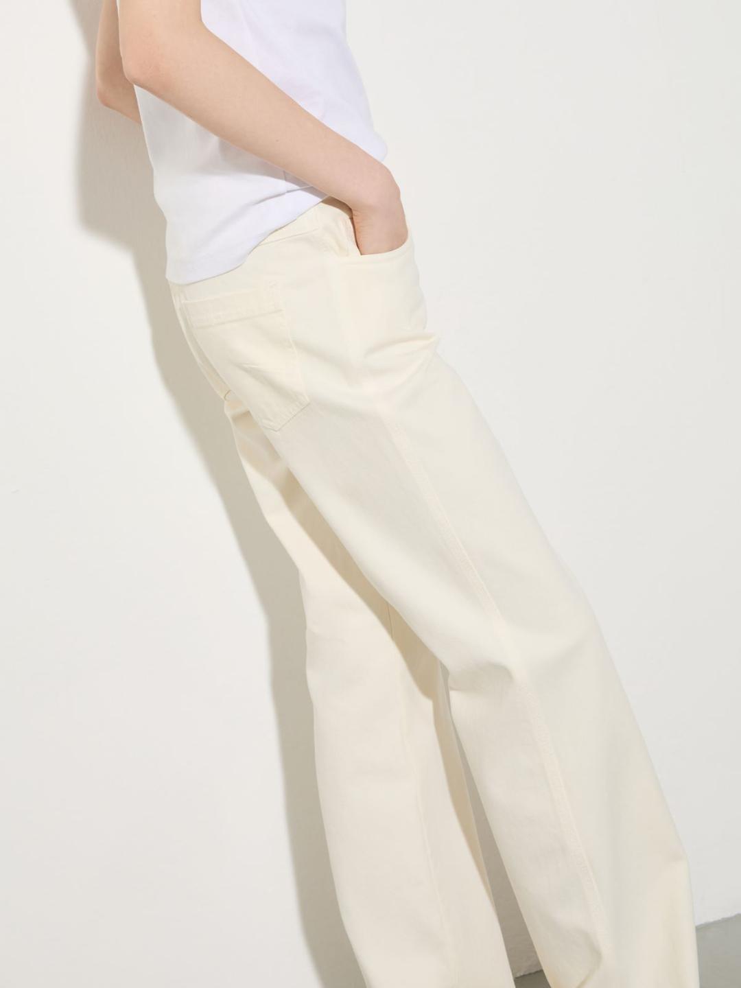 Pantaloni straight leg in drill | Max&Co Pantaloni straight leg in drill | Max&Co