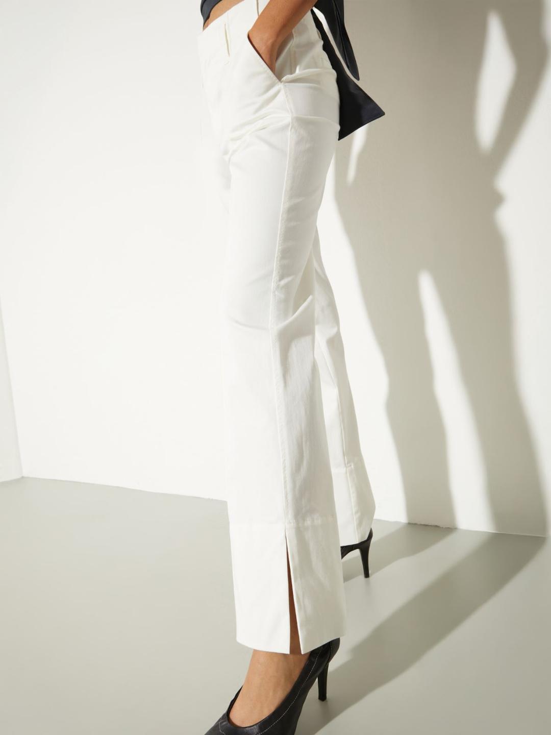 Pantaloni in gabardine di cotone | Max&Co Pantaloni in gabardine di cotone - vista alternativa - 3 | Max&Co