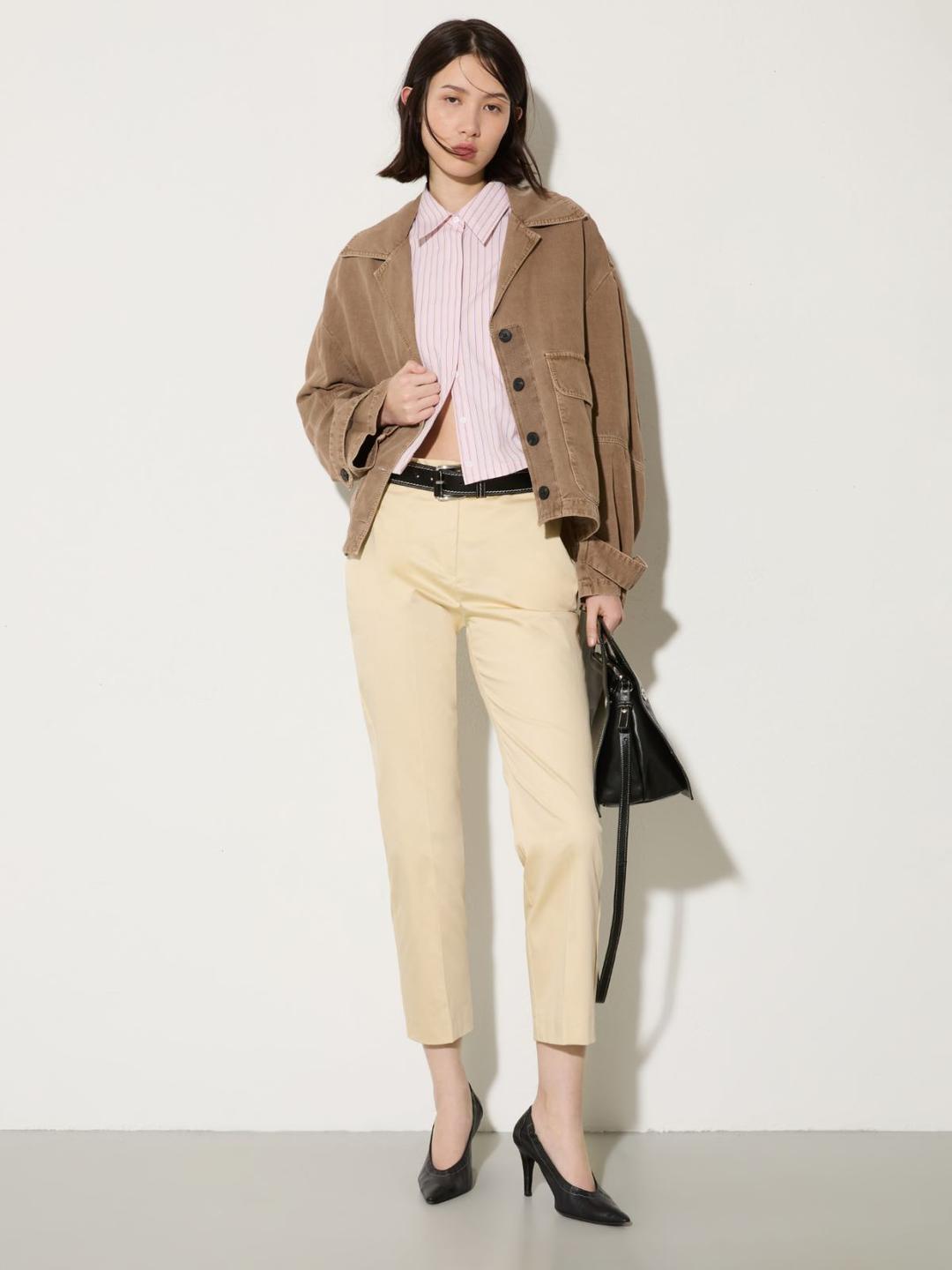 Pantaloni slim in raso di cotone | Max&Co Pantaloni slim in raso di cotone - vista alternativa - 8 | Max&Co