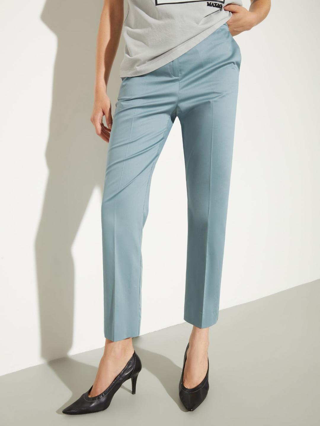 Pantaloni slim in raso di cotone | Max&Co Pantaloni slim in raso di cotone - vista alternativa - 5 | Max&Co