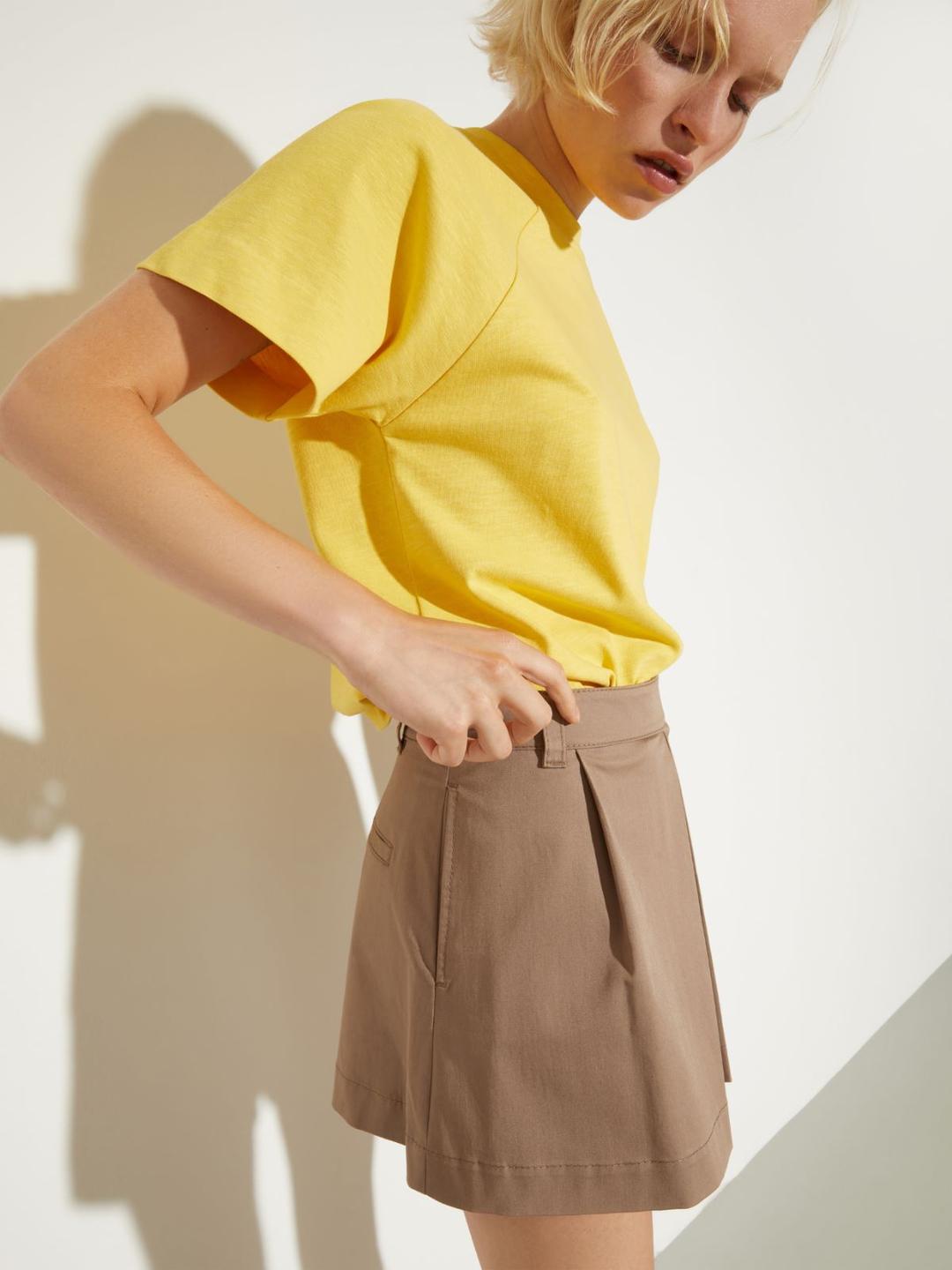Shorts in gabardine di cotone | Max&Co Shorts in gabardine di cotone - vista alternativa - 1 | Max&Co
