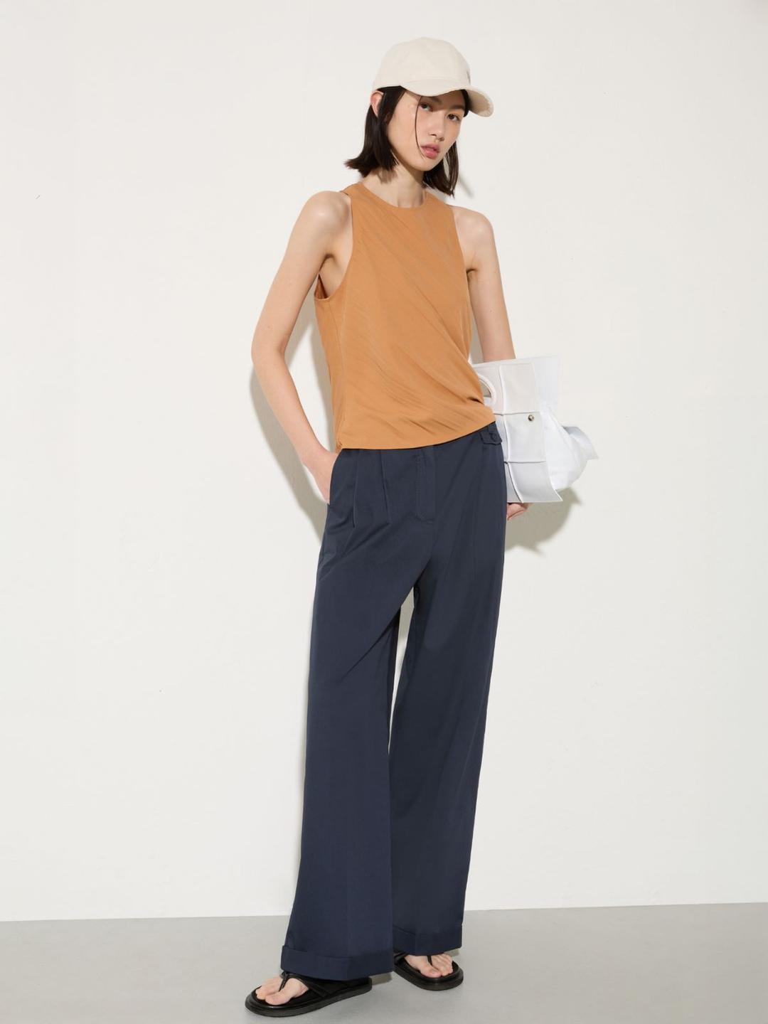 Top in envers satin crinkle | Max&Co Top in envers satin crinkle - vista alternativa - 0 | Max&Co