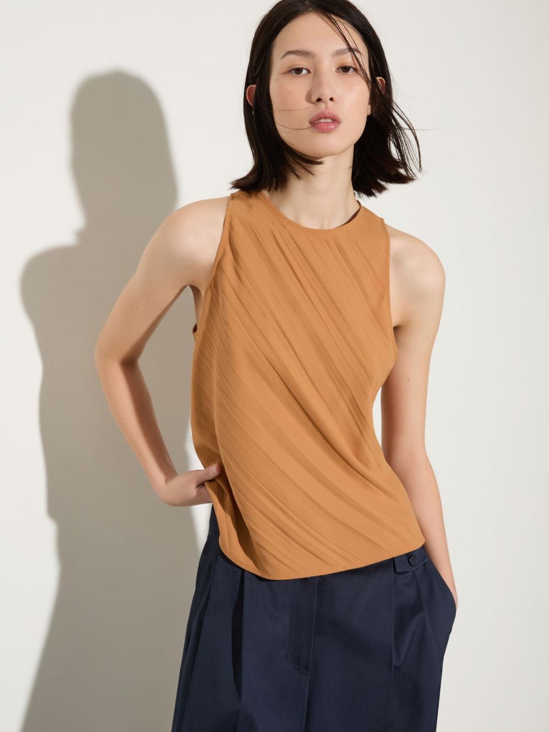 Top in envers satin crinkle | Max&Co Top in envers satin crinkle - vista alternativa - 0 | Max&Co