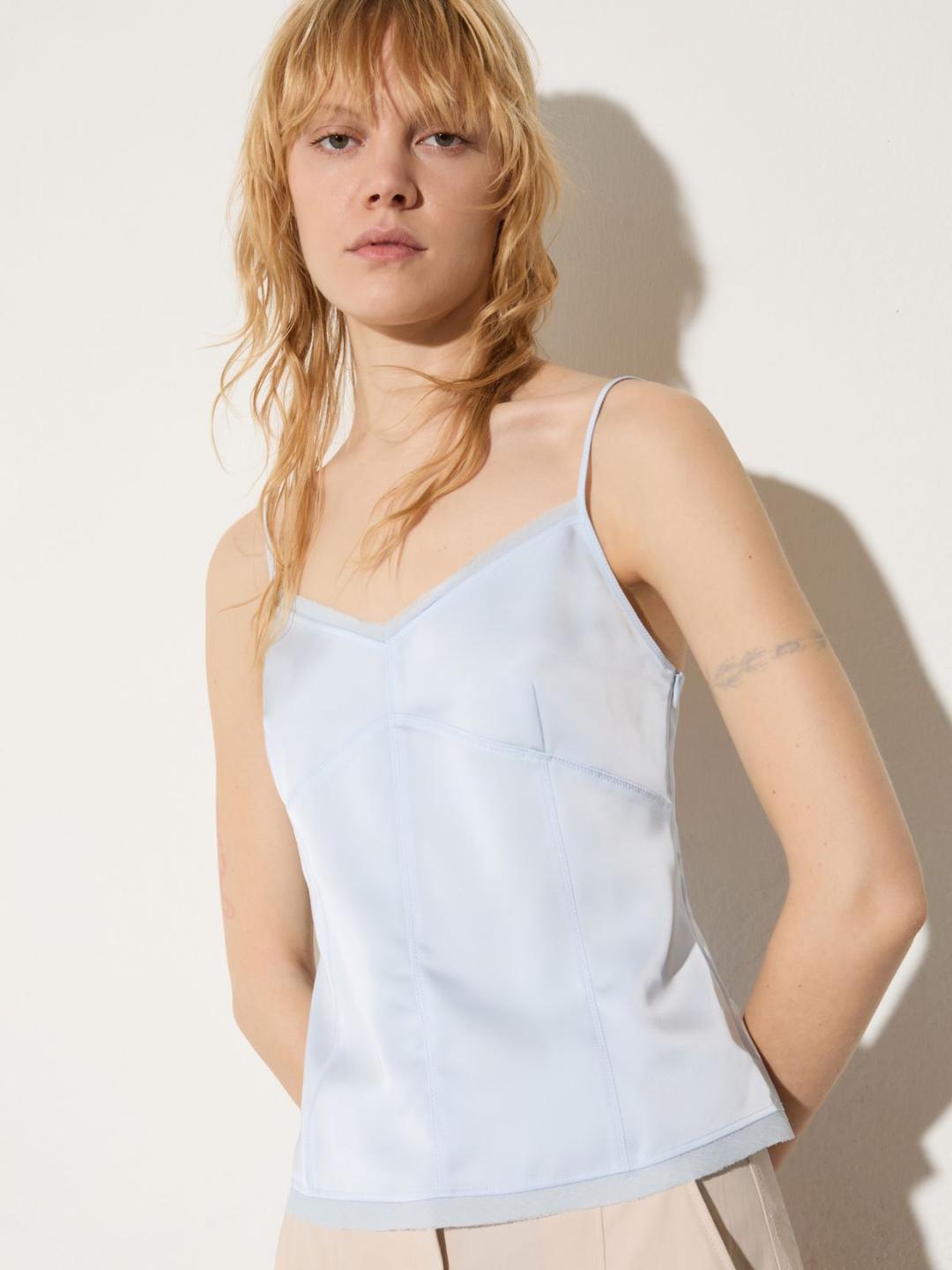 Top in raso fluido | Max&Co Top in raso fluido - vista alternativa - 10 | Max&Co