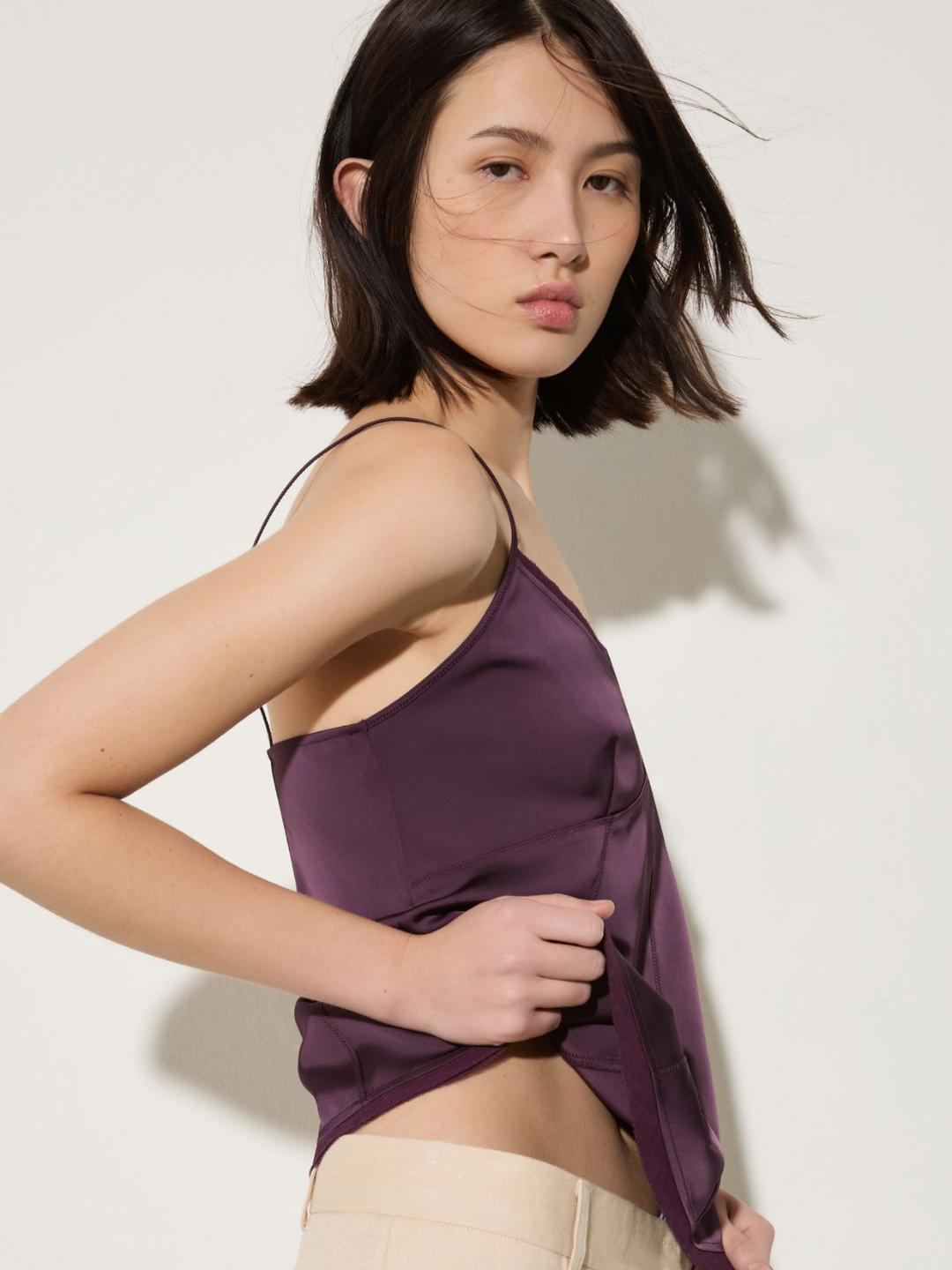 Top in raso fluido | Max&Co Top in raso fluido - vista alternativa - 2 | Max&Co