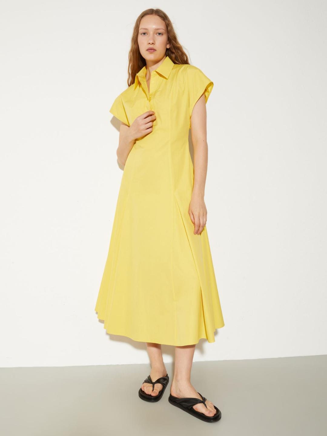 Abito fit & flare in popeline | Max&Co Abito fit & flare in popeline - vista alternativa - 0 | Max&Co