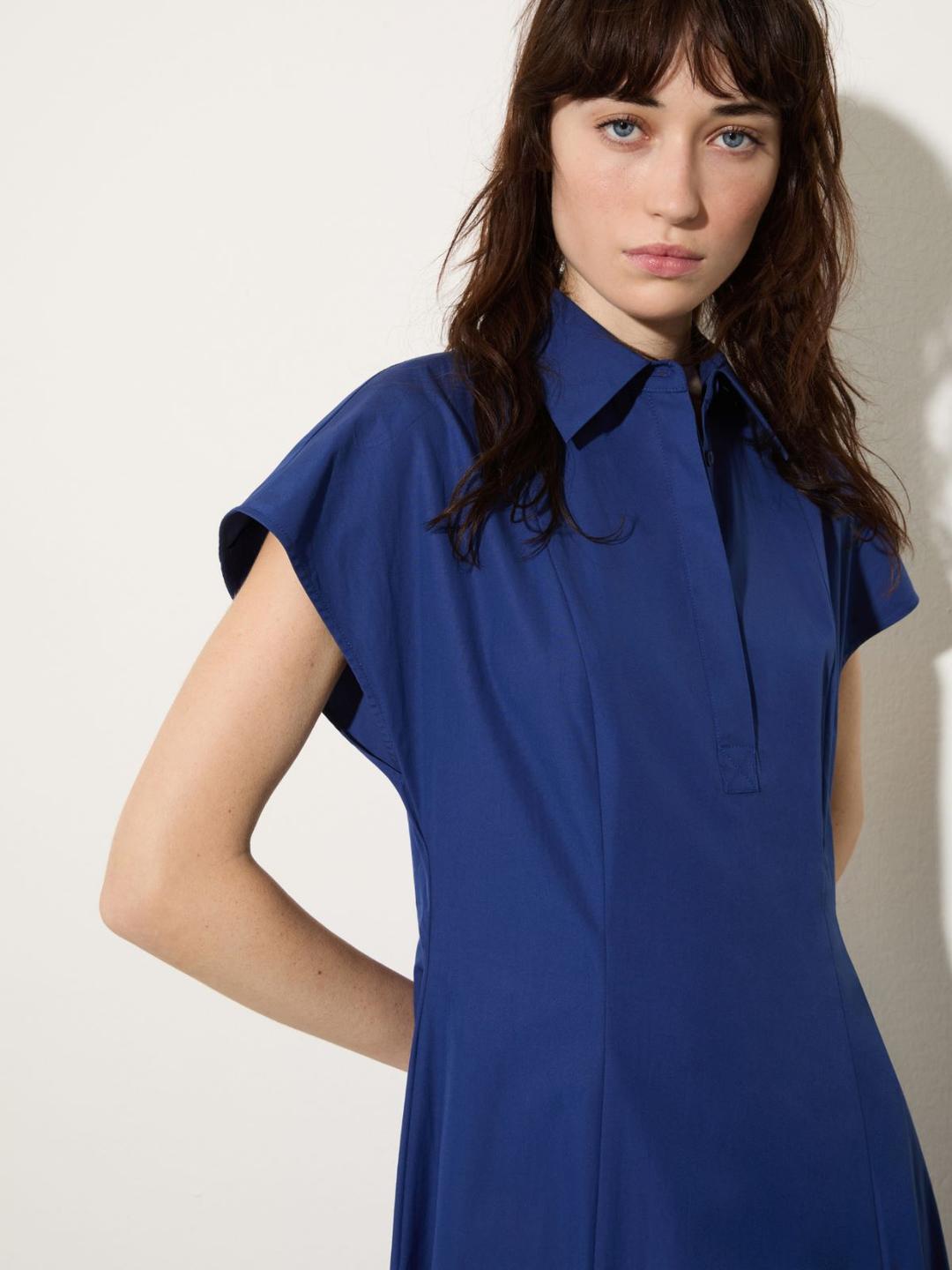 Abito fit & flare in popeline | Max&Co Abito fit & flare in popeline - vista alternativa - 1 | Max&Co