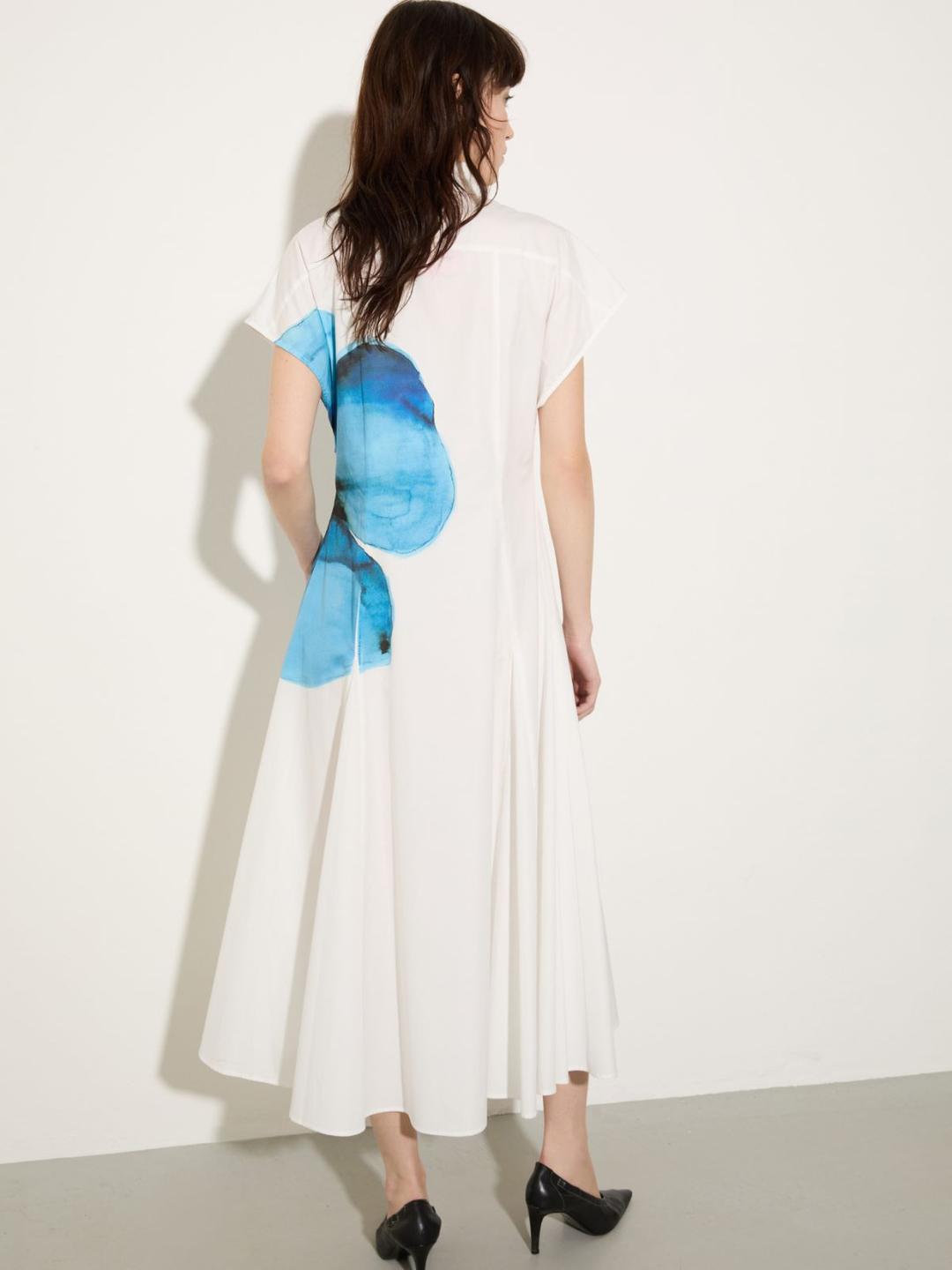 Abito fit & flare in popeline | Max&Co Abito fit & flare in popeline - vista alternativa - 2 | Max&Co