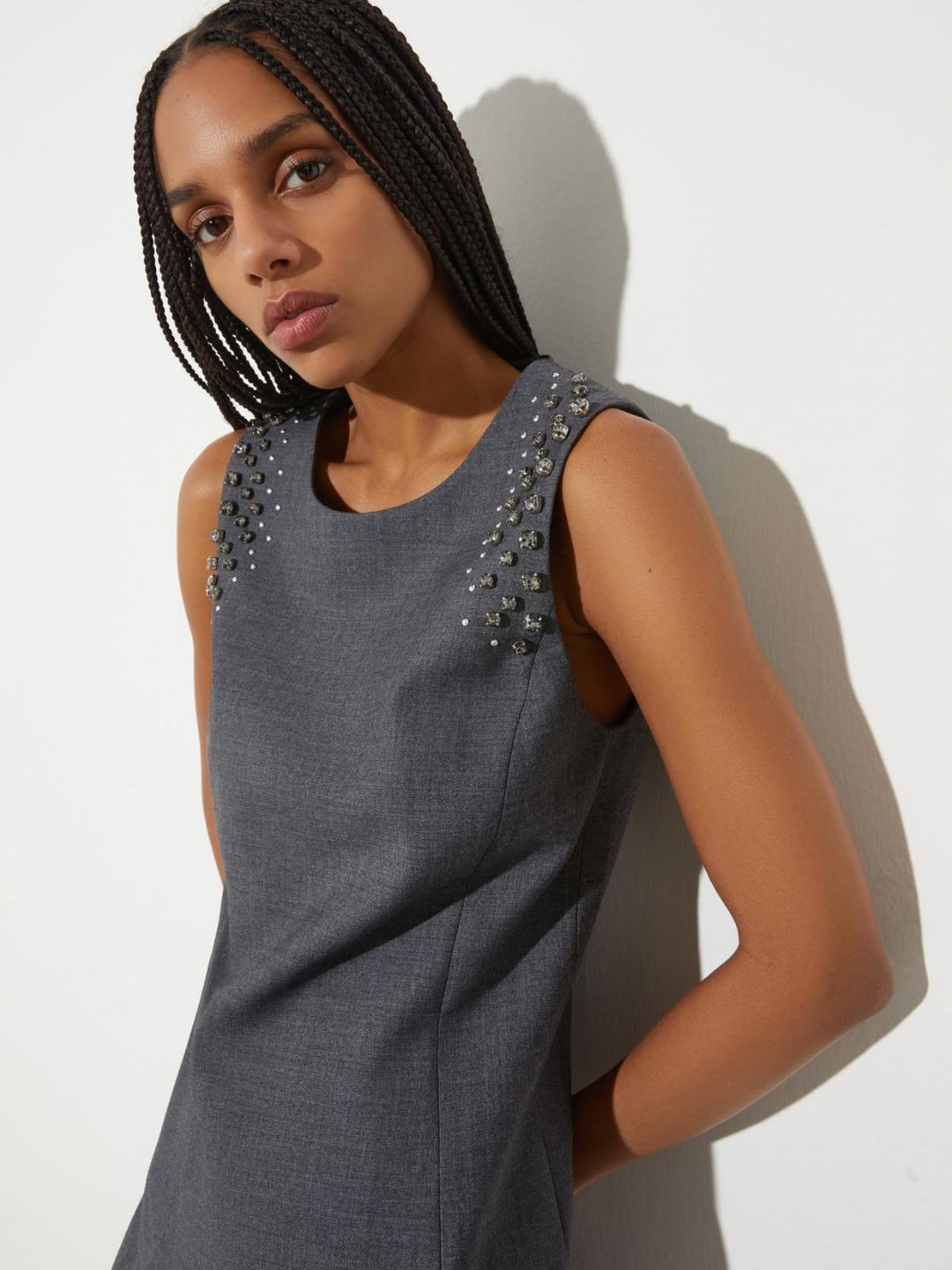 Tubino in grisaglia con strass | Max&Co Tubino in grisaglia con strass | Max&Co