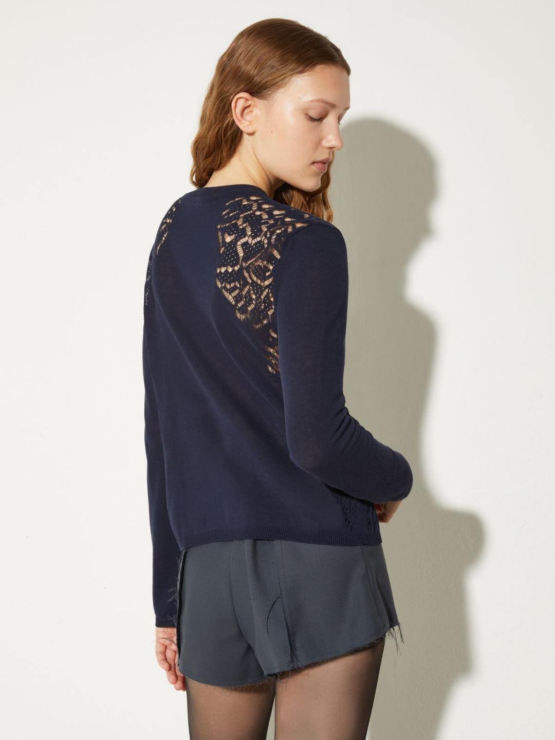 Cardigan in cotone pointelle | Max&Co Cardigan in cotone pointelle - vista alternativa - 20 | Max&Co