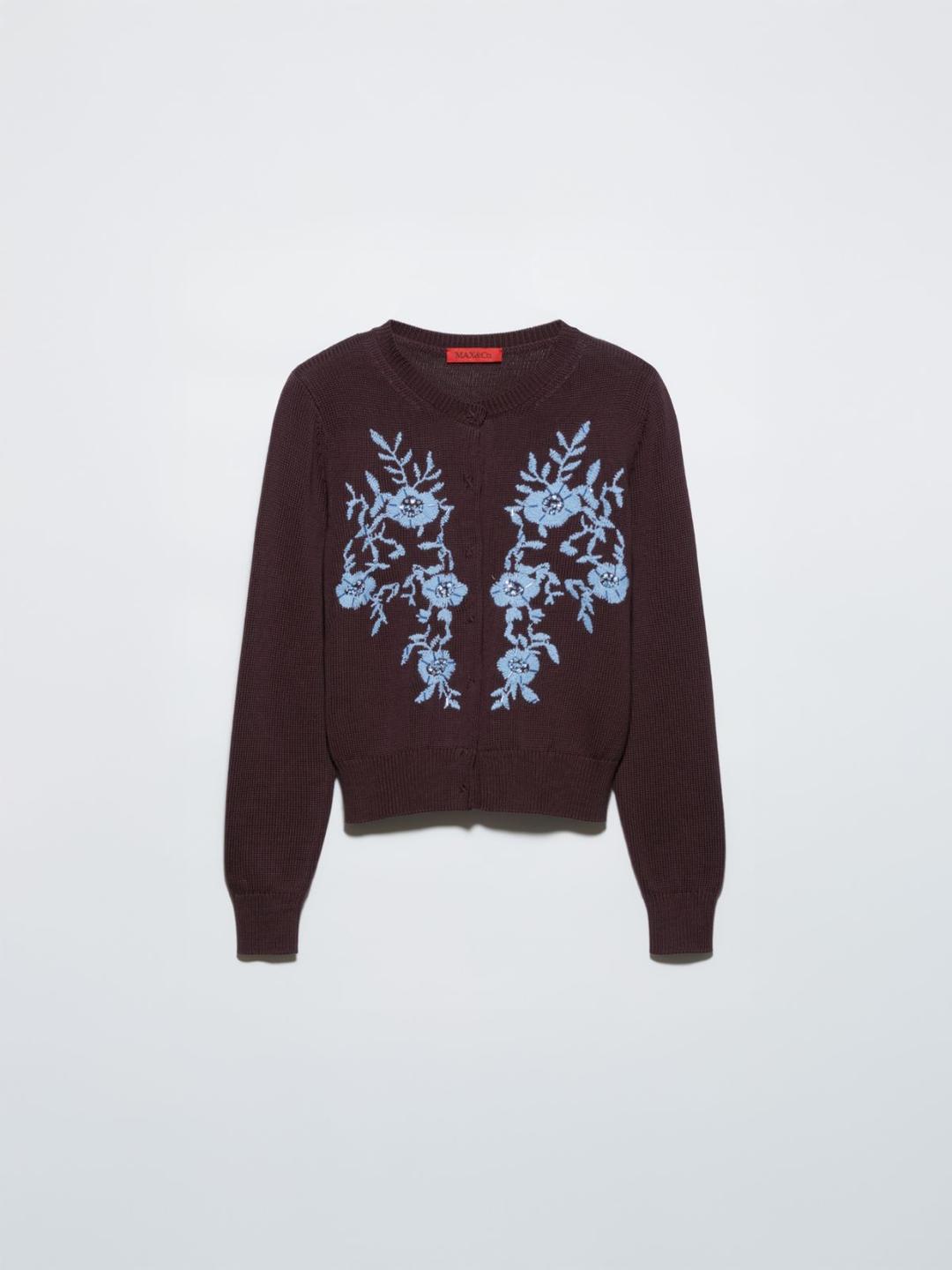 Cardigan con ricami floreali | Max&Co Cardigan con ricami floreali | Max&Co