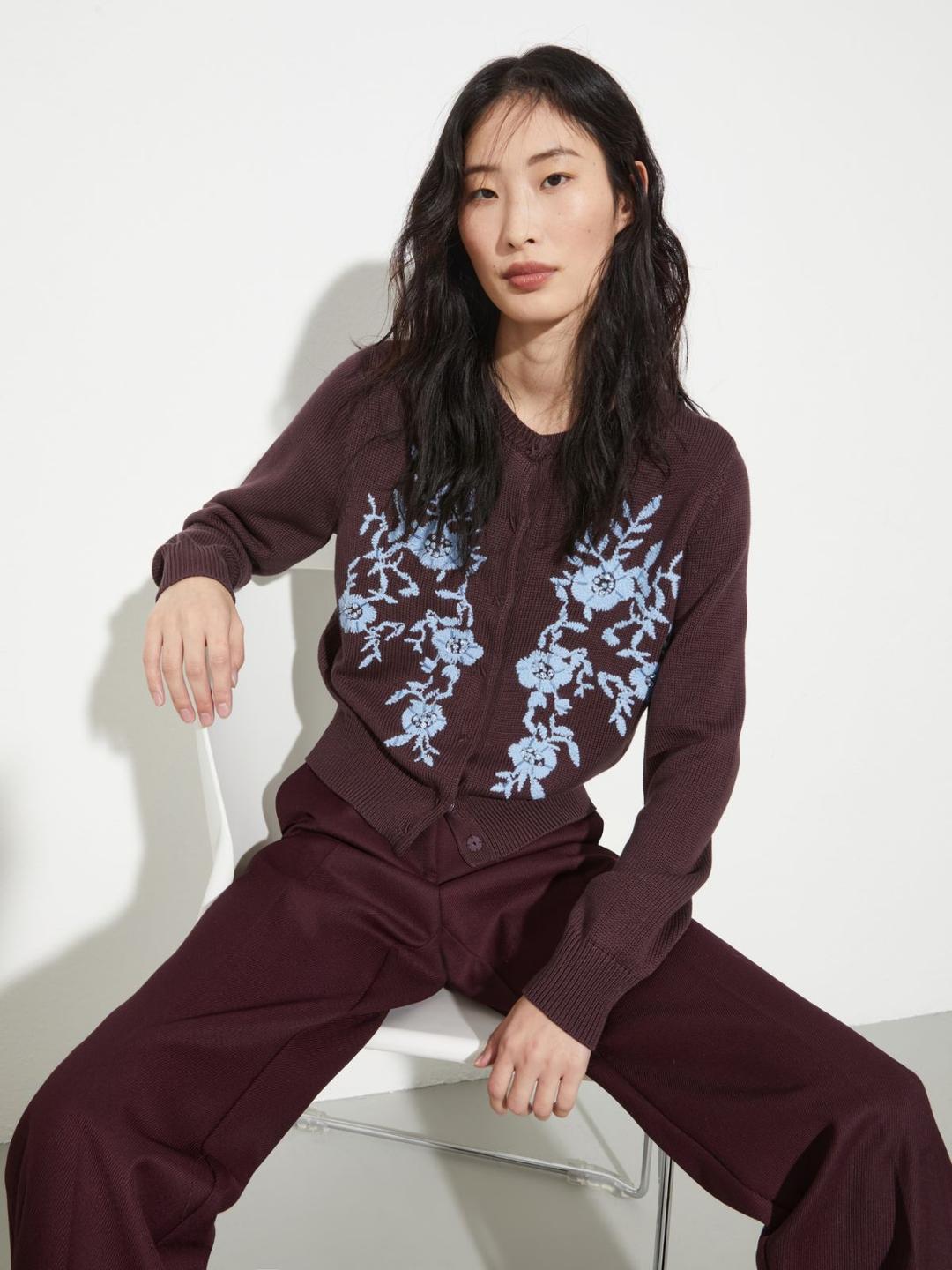 Cardigan con ricami floreali | Max&Co Cardigan con ricami floreali | Max&Co