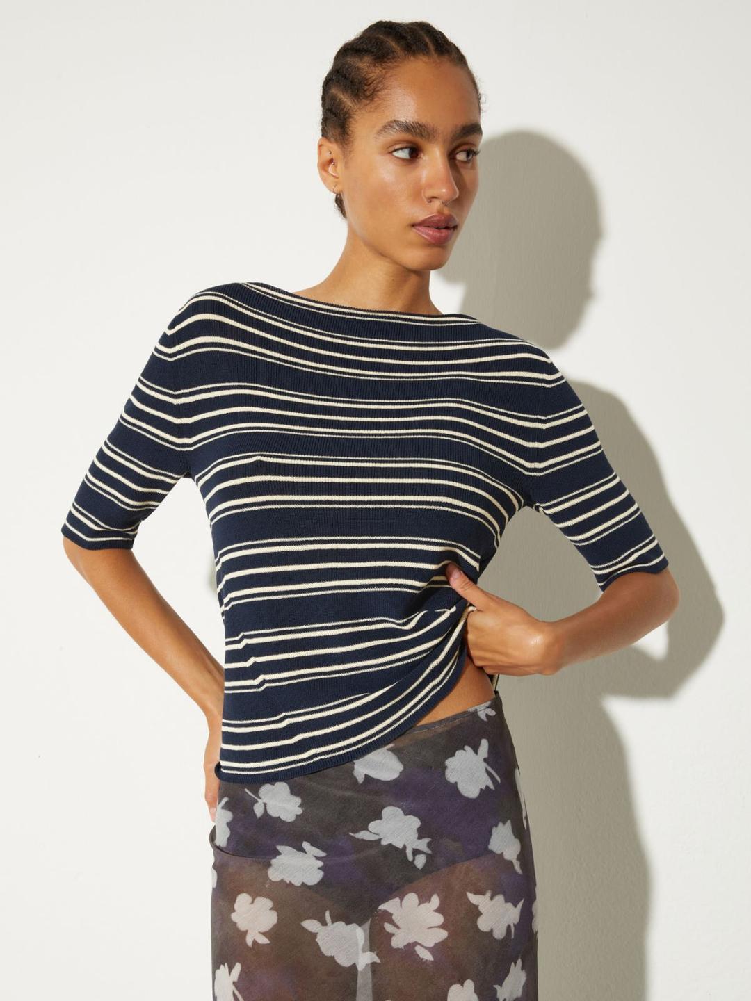 T-shirt in maglia crêpe | Max&Co T-shirt in maglia crêpe - vista alternativa - 0 | Max&Co