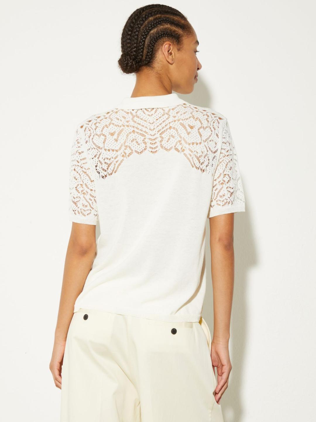 Polo in cotone pointelle | Max&Co Polo in cotone pointelle - vista alternativa - 5 | Max&Co