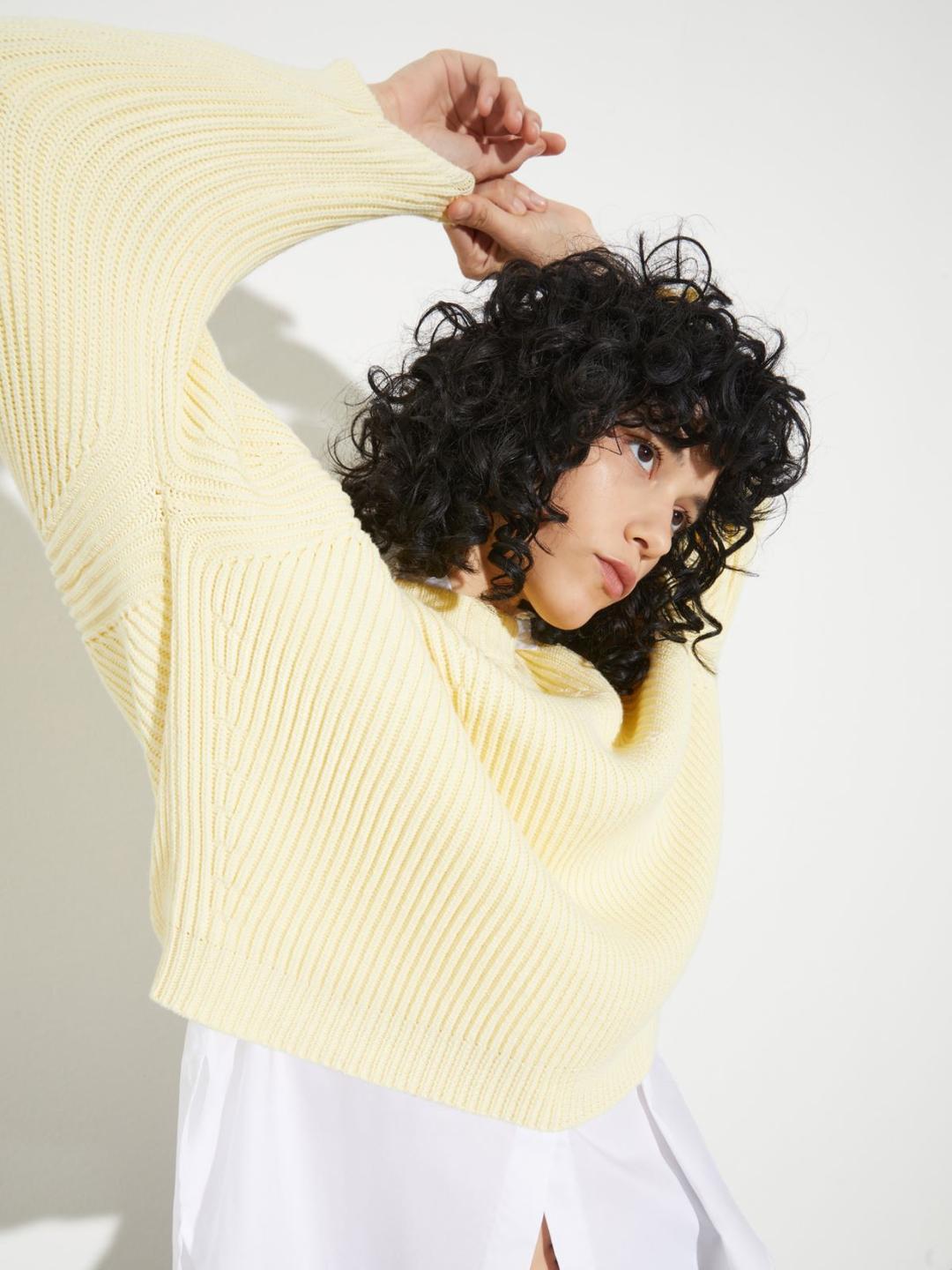 Maglia egg-shape a coste inglesi | Max&Co Maglia egg-shape a coste inglesi | Max&Co