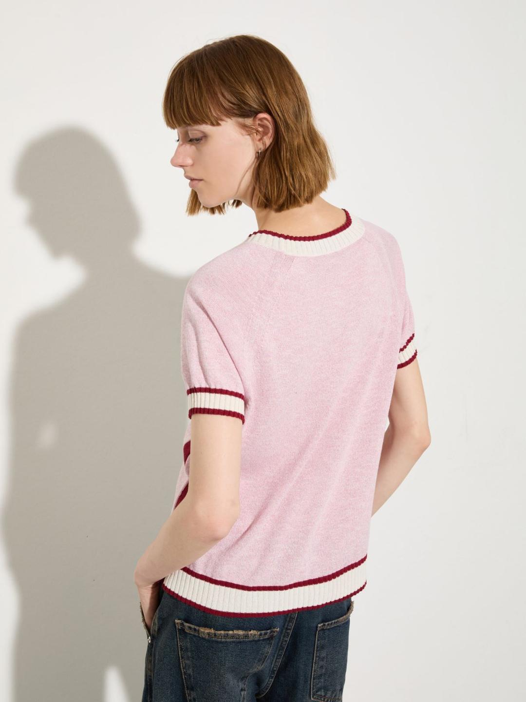 T-shirt in maglia mouliné | Max&Co T-shirt in maglia mouliné | Max&Co