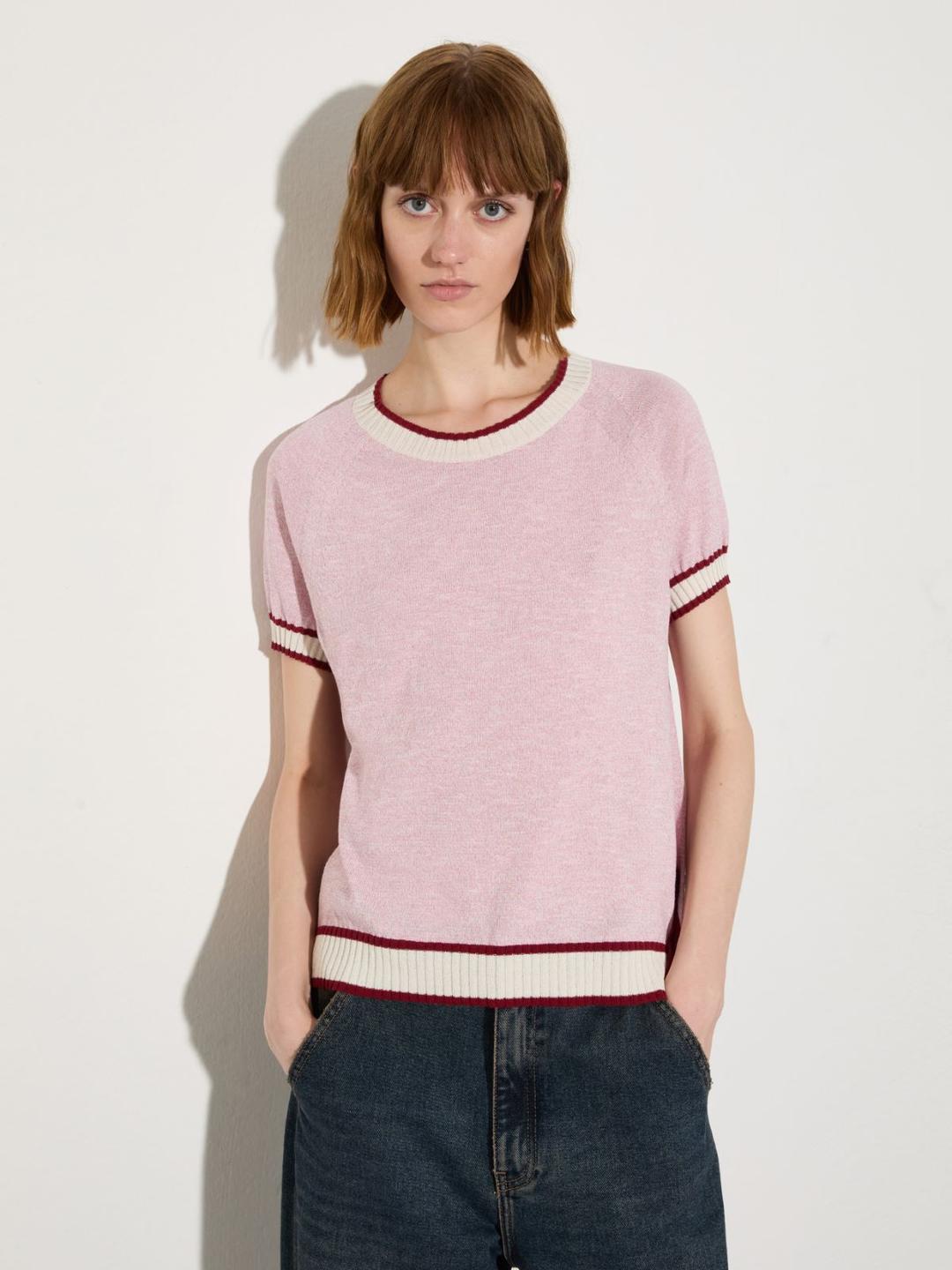 T-shirt in maglia mouliné | Max&Co T-shirt in maglia mouliné | Max&Co