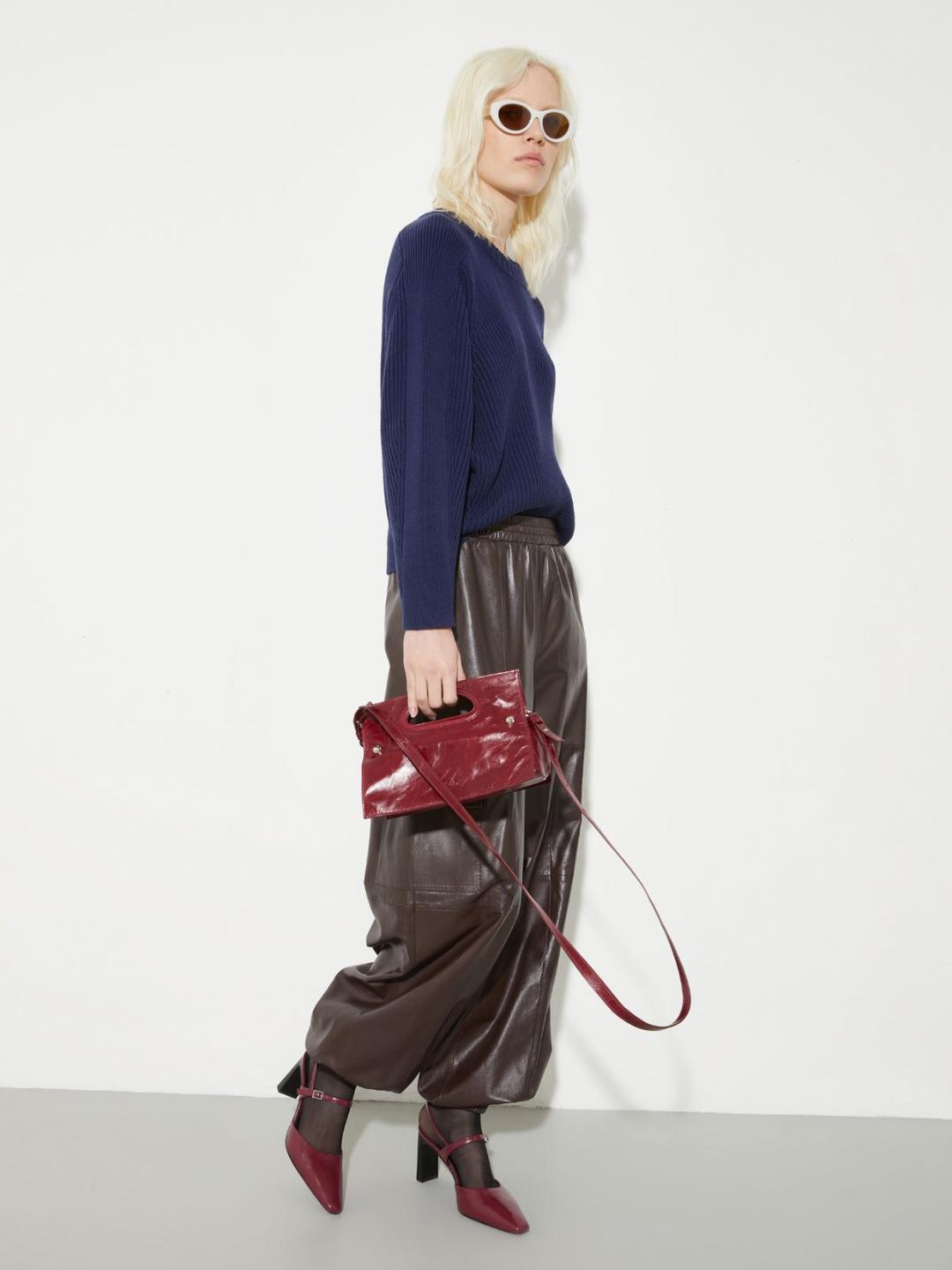 Pantaloni cargo in pelle glossy | Max&Co Pantaloni cargo in pelle glossy | Max&Co