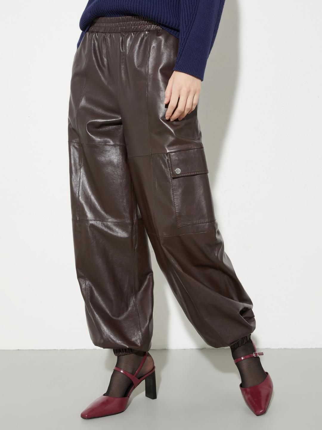Pantaloni cargo in pelle glossy | Max&Co Pantaloni cargo in pelle glossy | Max&Co