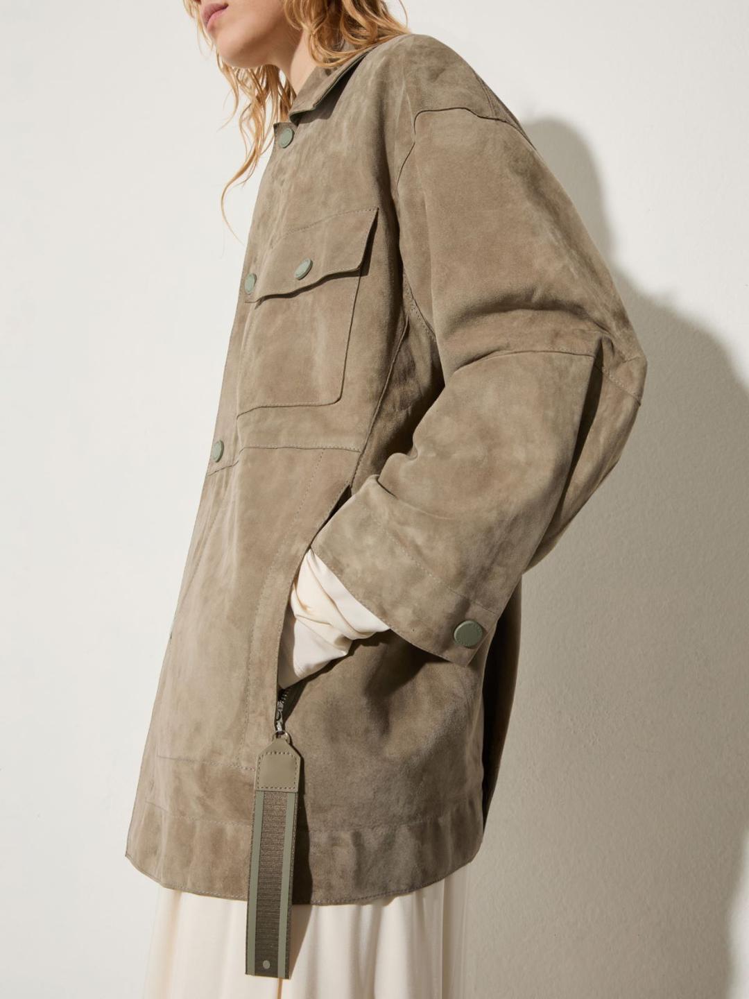 Giacca in pelle scamosciata | Max&Co Giacca in pelle scamosciata - vista alternativa - 8 | Max&Co