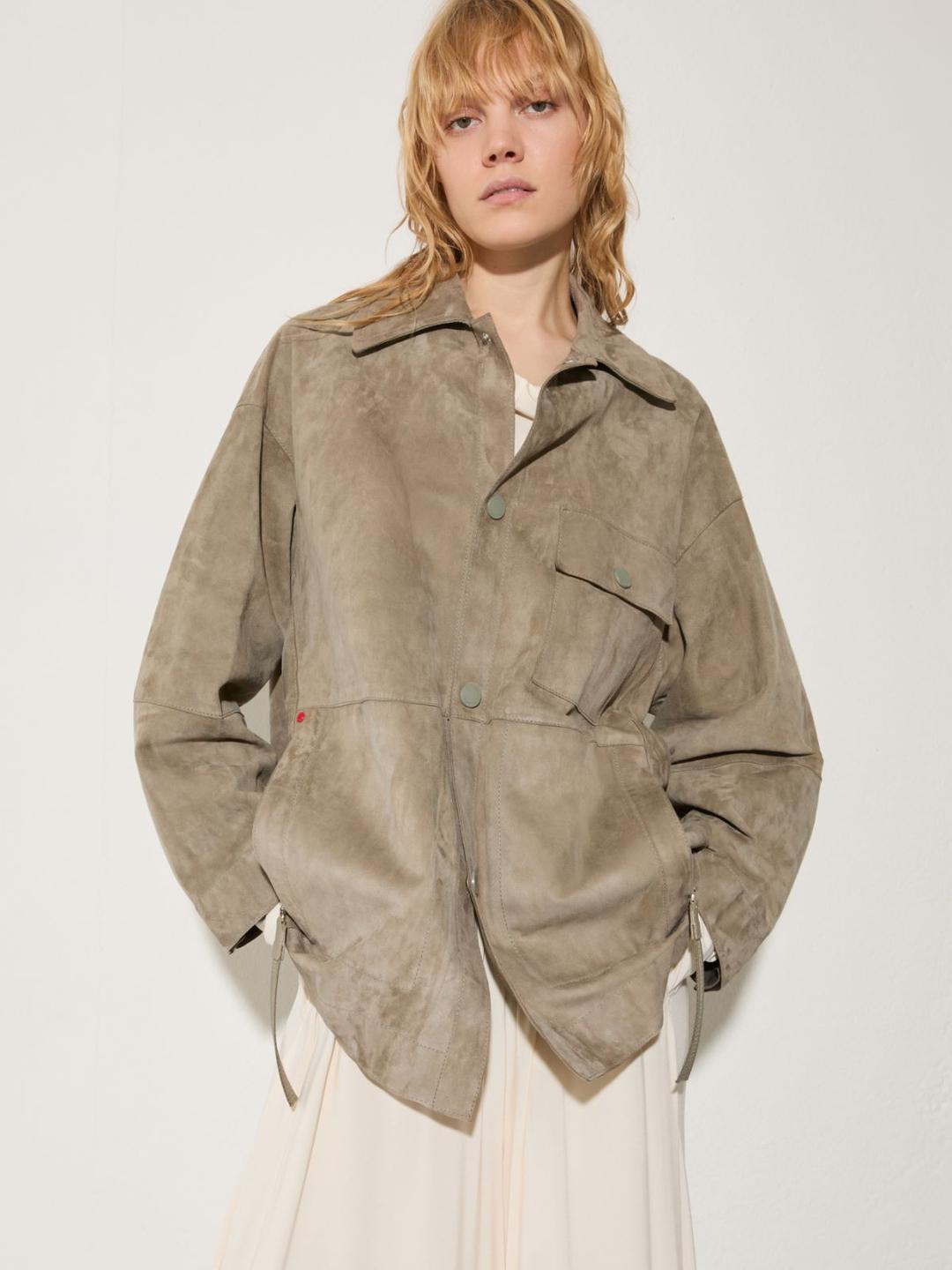 Giacca in pelle scamosciata | Max&Co Giacca in pelle scamosciata - vista alternativa - 8 | Max&Co